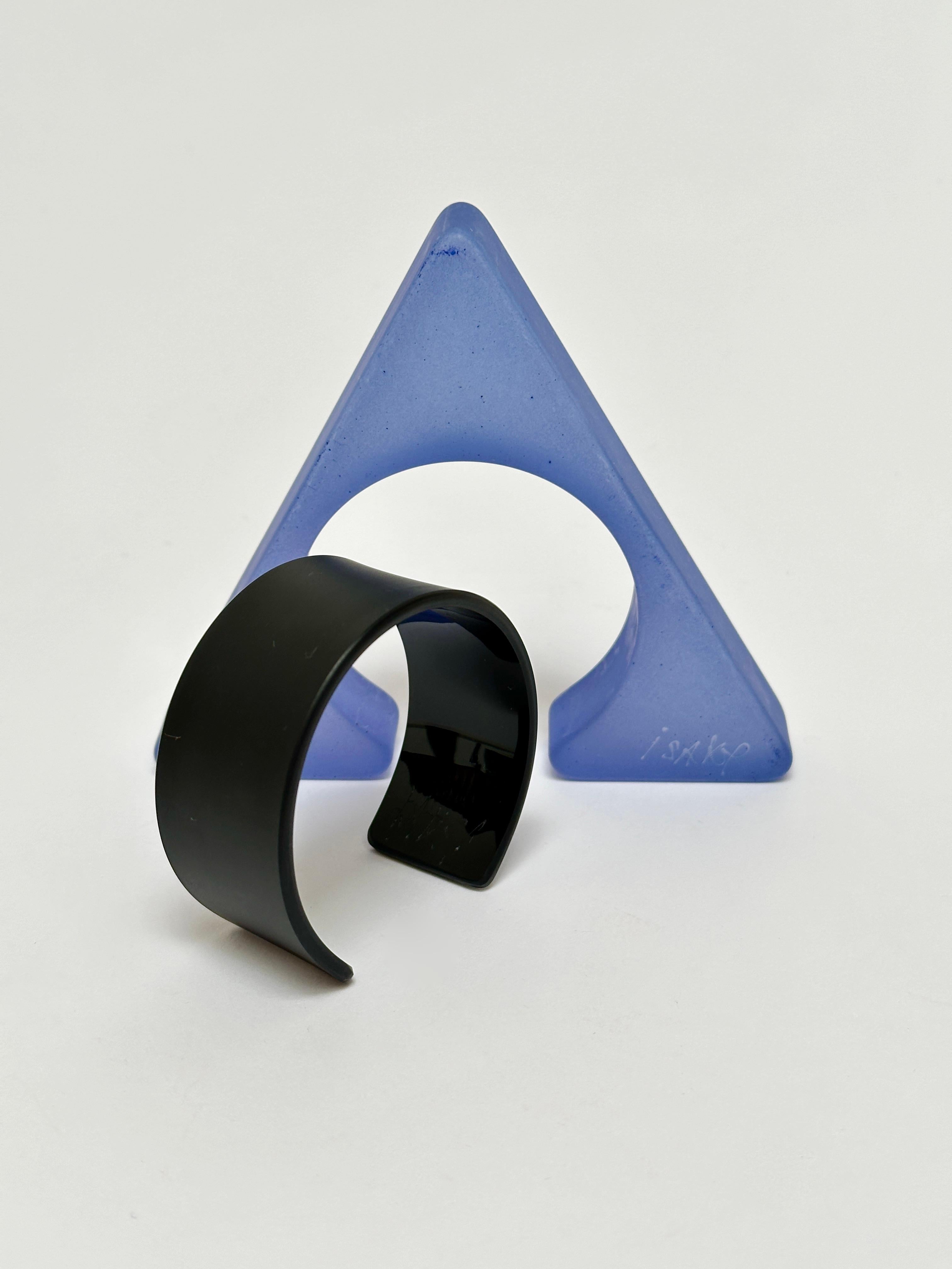 Spectacular Geometric Cuff, Isaky, Paris c. 1980 For Sale 1