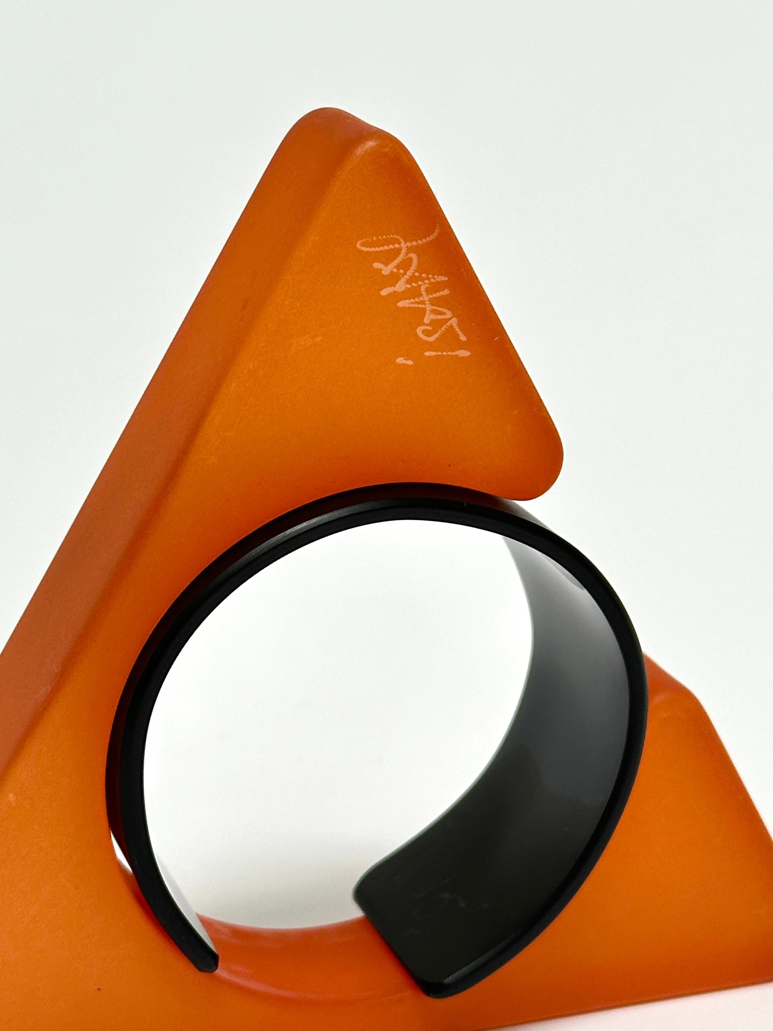 Spectacular Geometric Cuff, Isaky, Paris c. 1980 For Sale 1