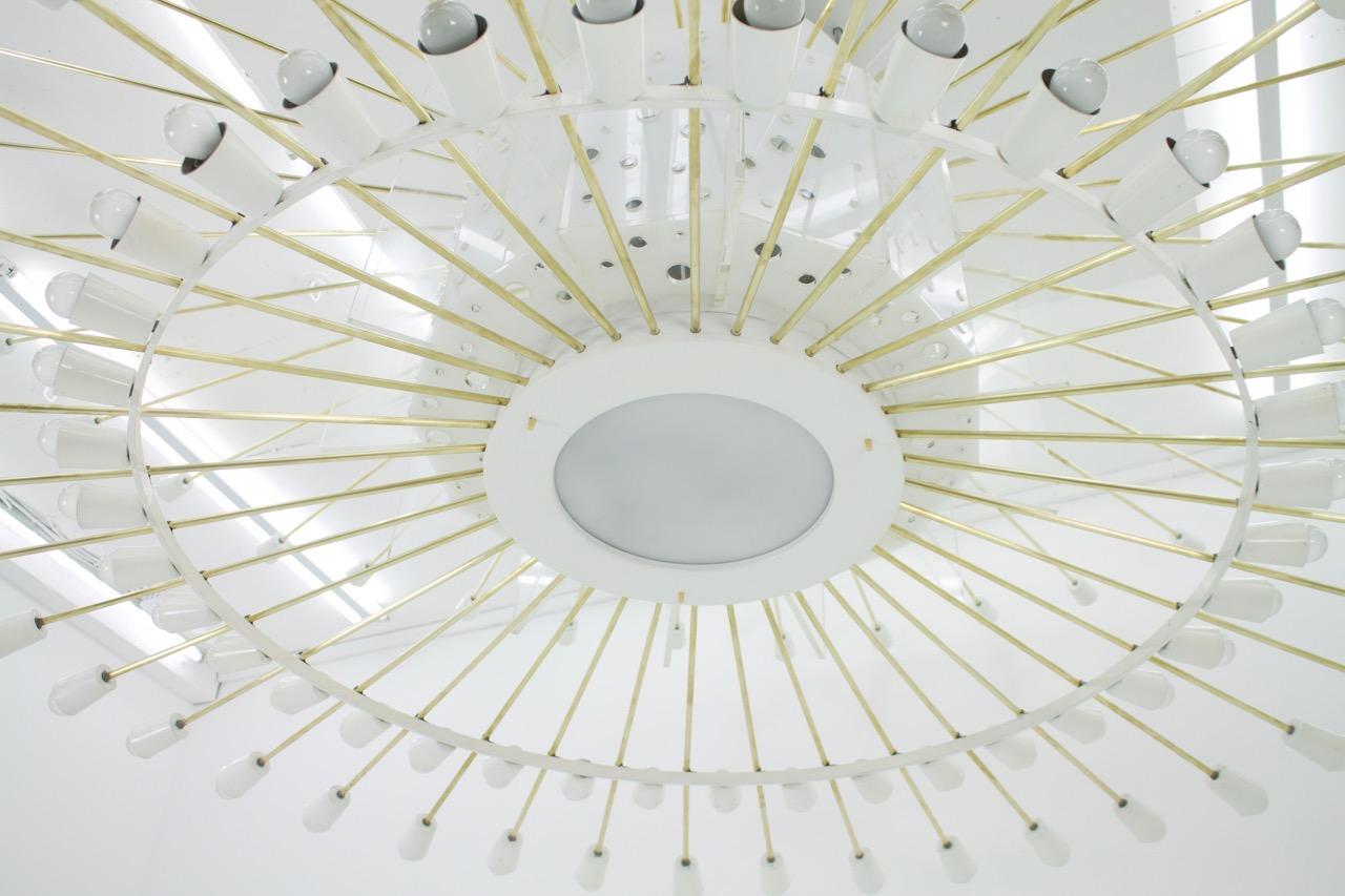 Spectacular Giant Sputnik Ceiling Lamp with 132 Bulbs, 1950s For Sale 9
