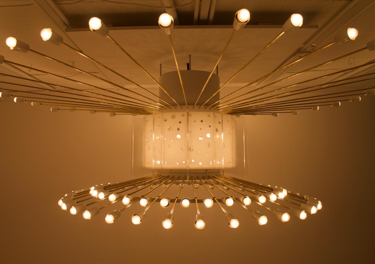 Spectacular Giant Sputnik Ceiling Lamp with 132 Bulbs, 1950s For Sale 1