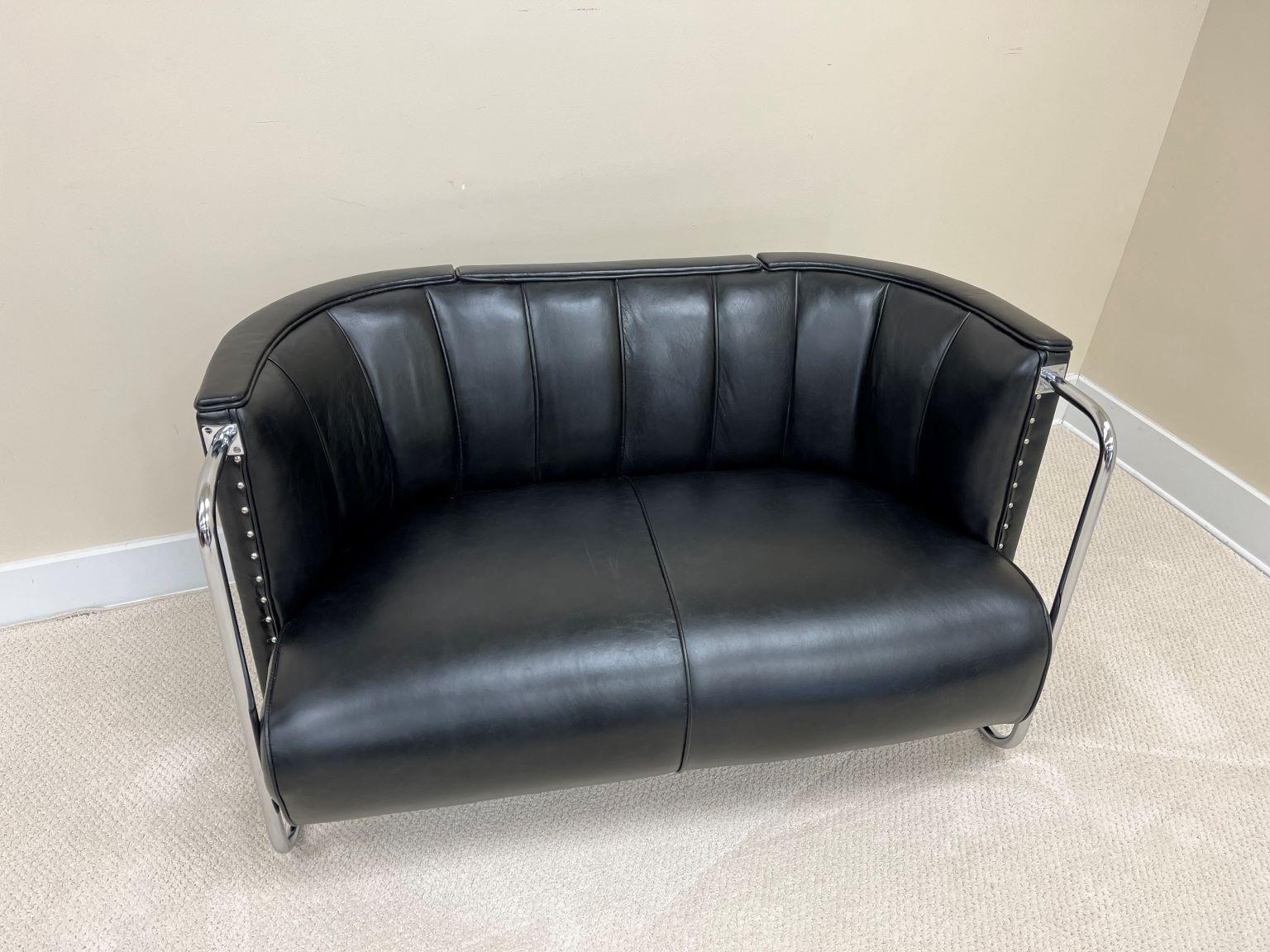 Spectacular Gilbert Rohde Loveseat for the Troy Sunshade Company C.1934-1937 For Sale 1