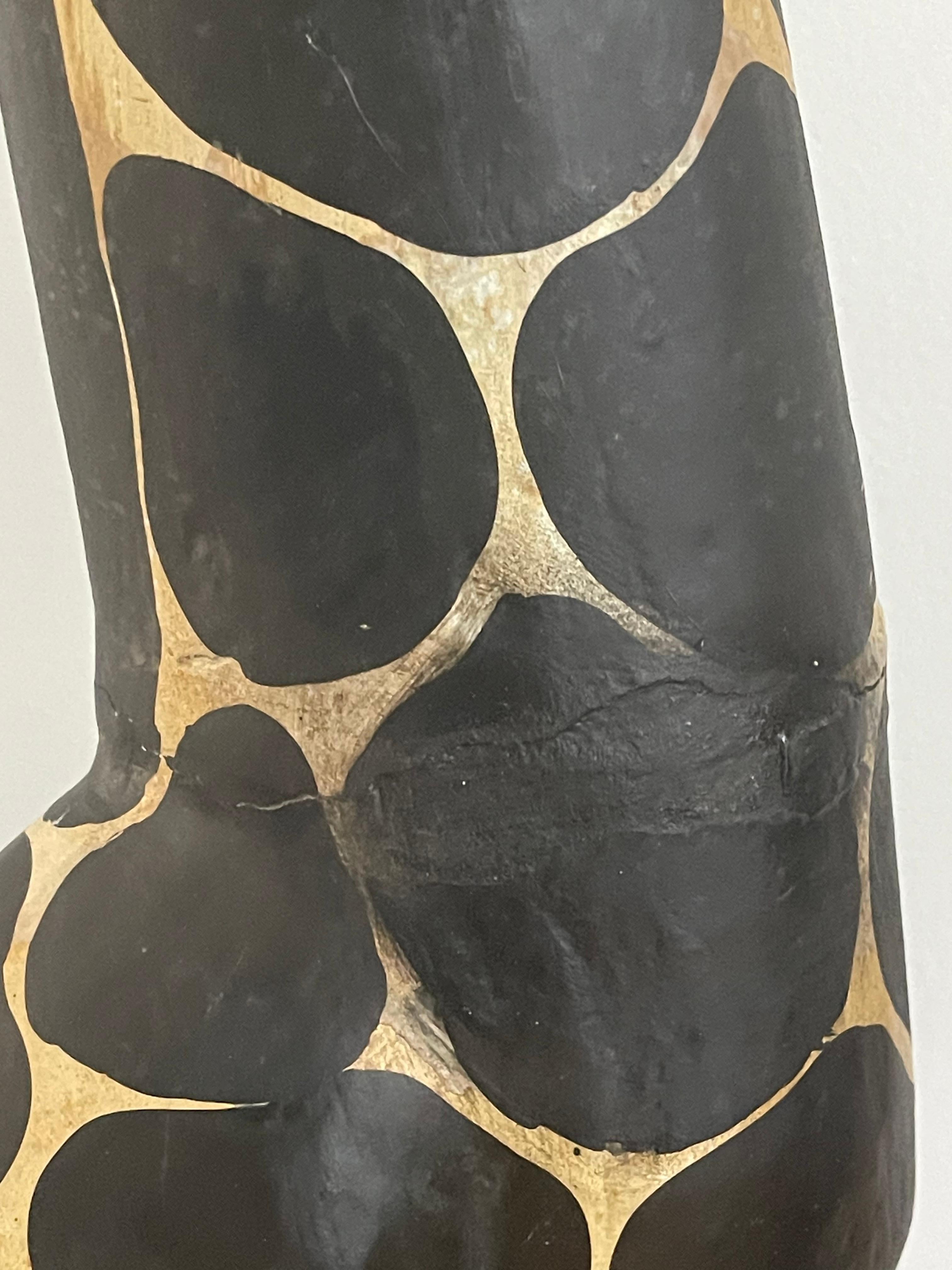 Spectacular Giraffe Couple Handcarved Wood Sculpture For Sale 1