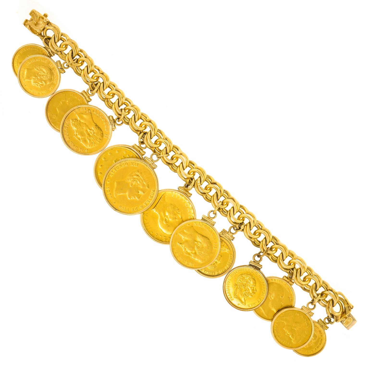 Spectacular Gold Coin Bracelet 4