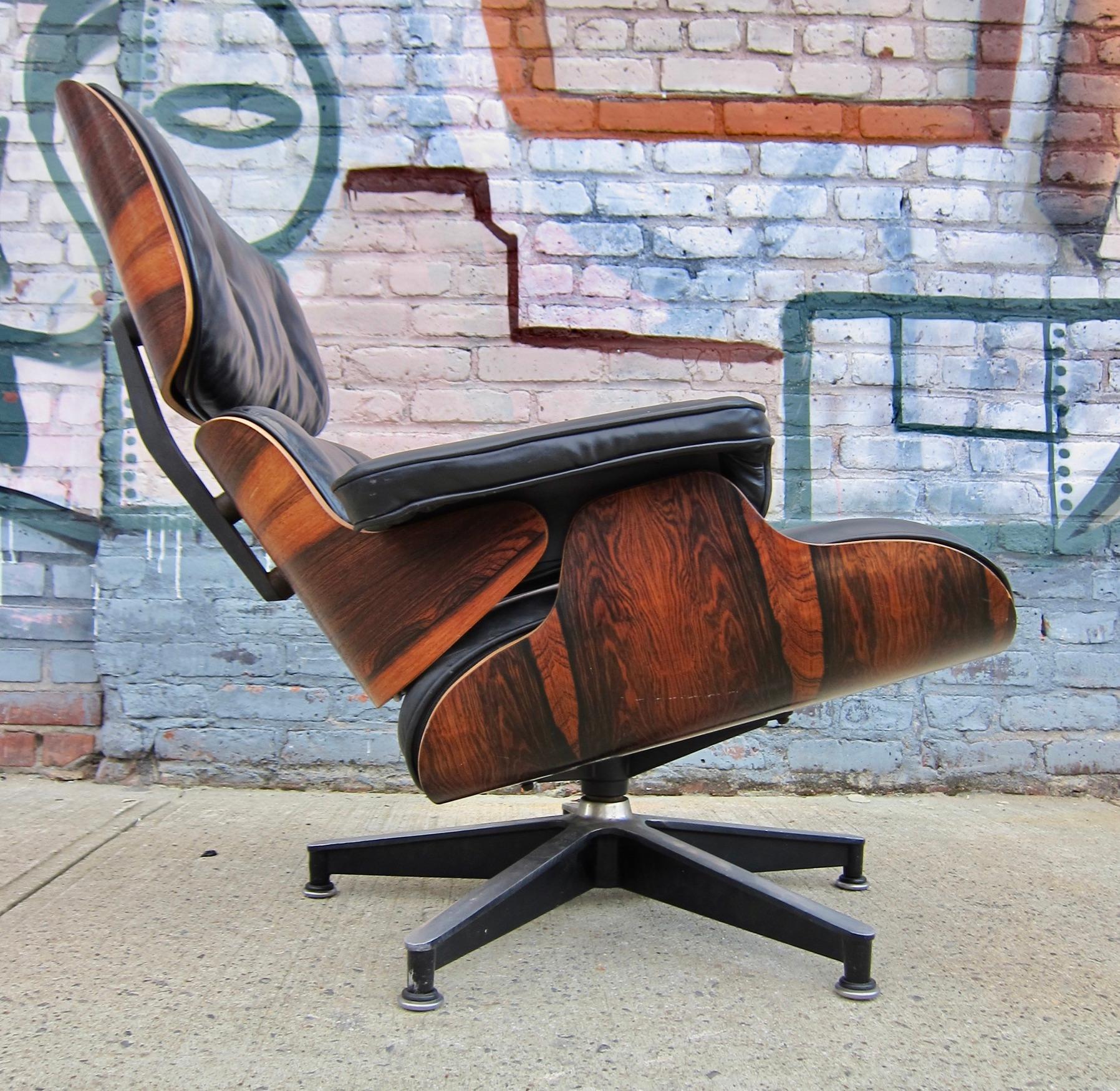 Mid-Century Modern Spectacular Herman Miller Eames Lounge Chair and Ottoman