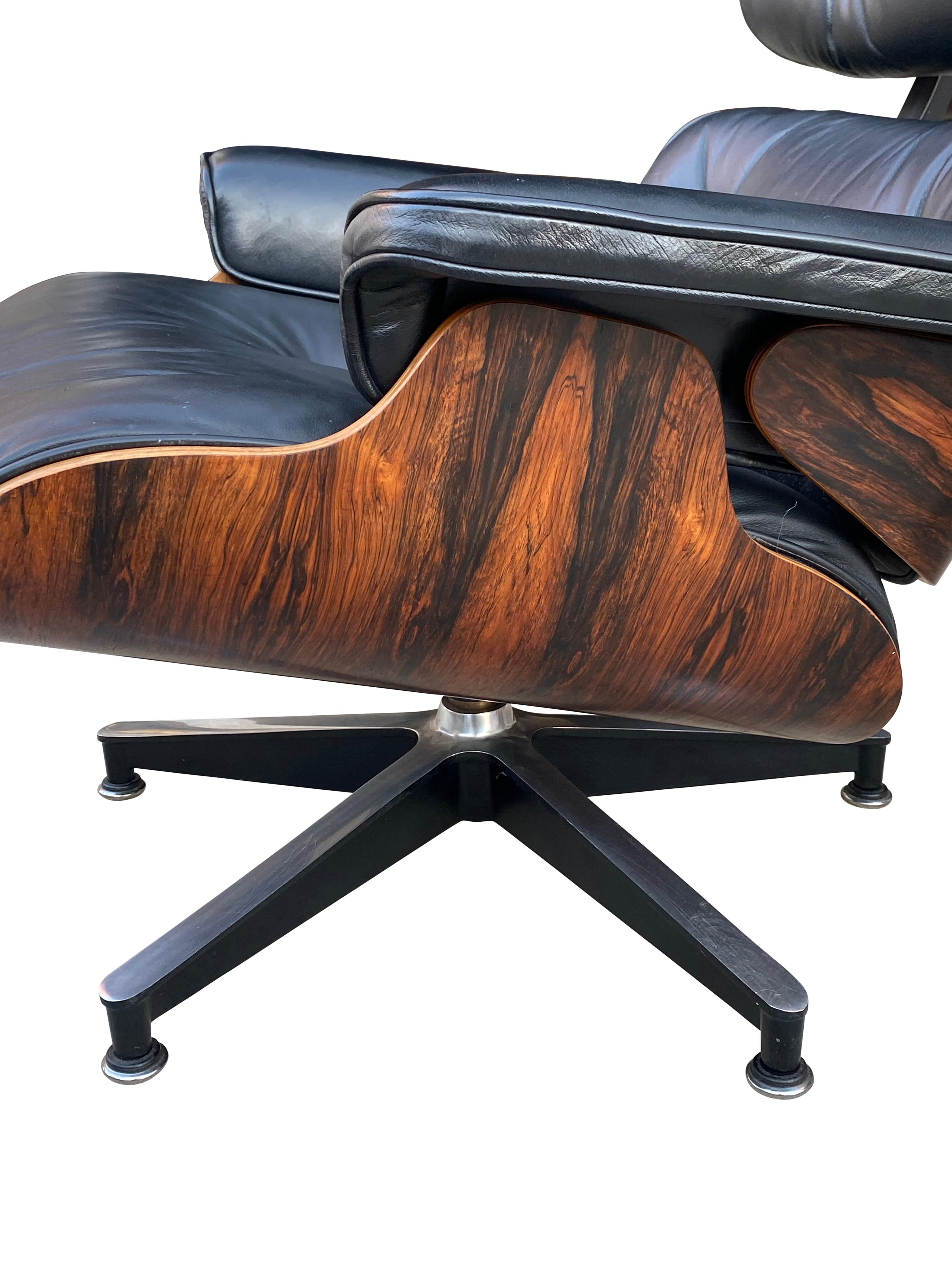 Spectacular Herman Miller Eames Lounge Chair and Ottoman In Good Condition In Brooklyn, NY