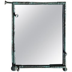 Spectacular Ilana Goor Bronze Sculpted Mirror