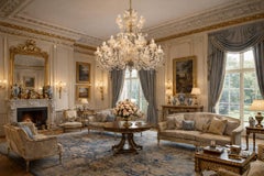 Spectaculaire lustre italien avec inclusions d'or, Murano, années 1980