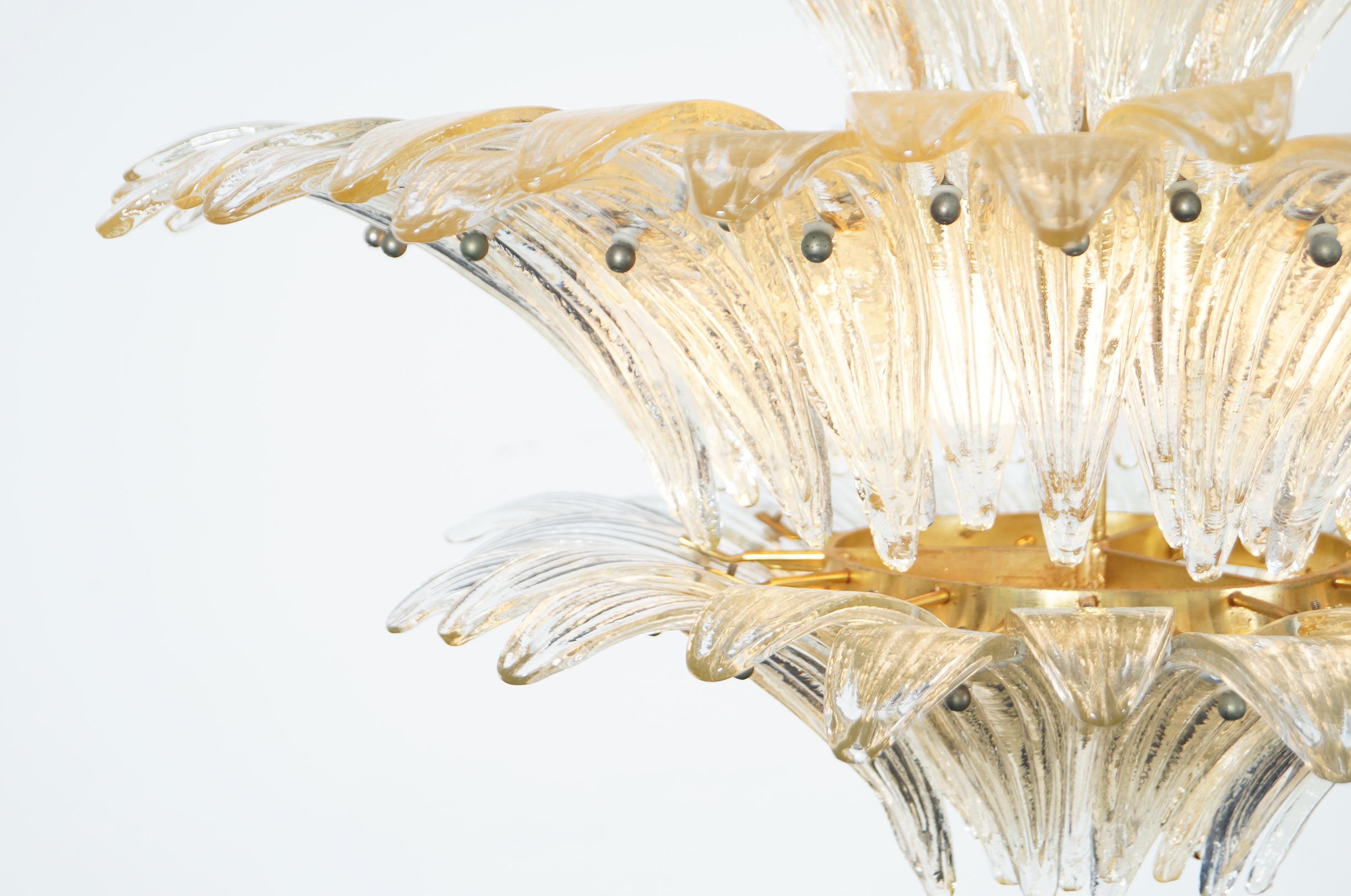 Brass Spectacular Italian Murano Glass 