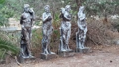 Spectacular Italian Sculpture "The Four Seasons" end 20th century include Bases
