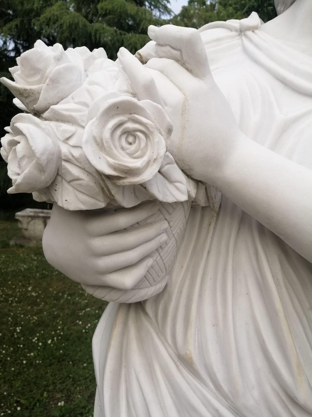 Marmo di Carrara Spettacolare scultura italiana 