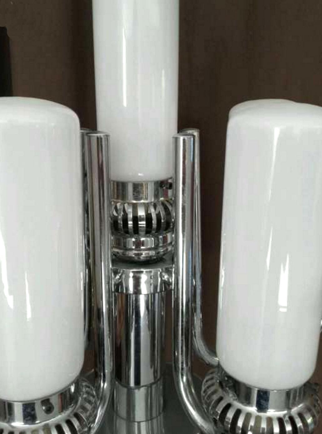 Spectaculaire lampadaire italien de l'ère spatiale  Lustre de Murano  60s-70s en vente 6