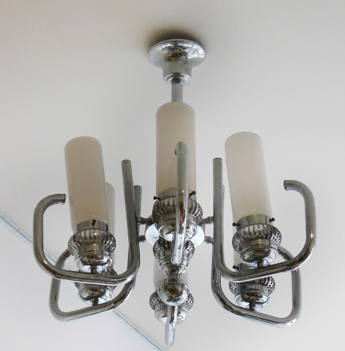 Spectaculaire lampadaire italien de l'ère spatiale  Lustre de Murano  60s-70s en vente 9