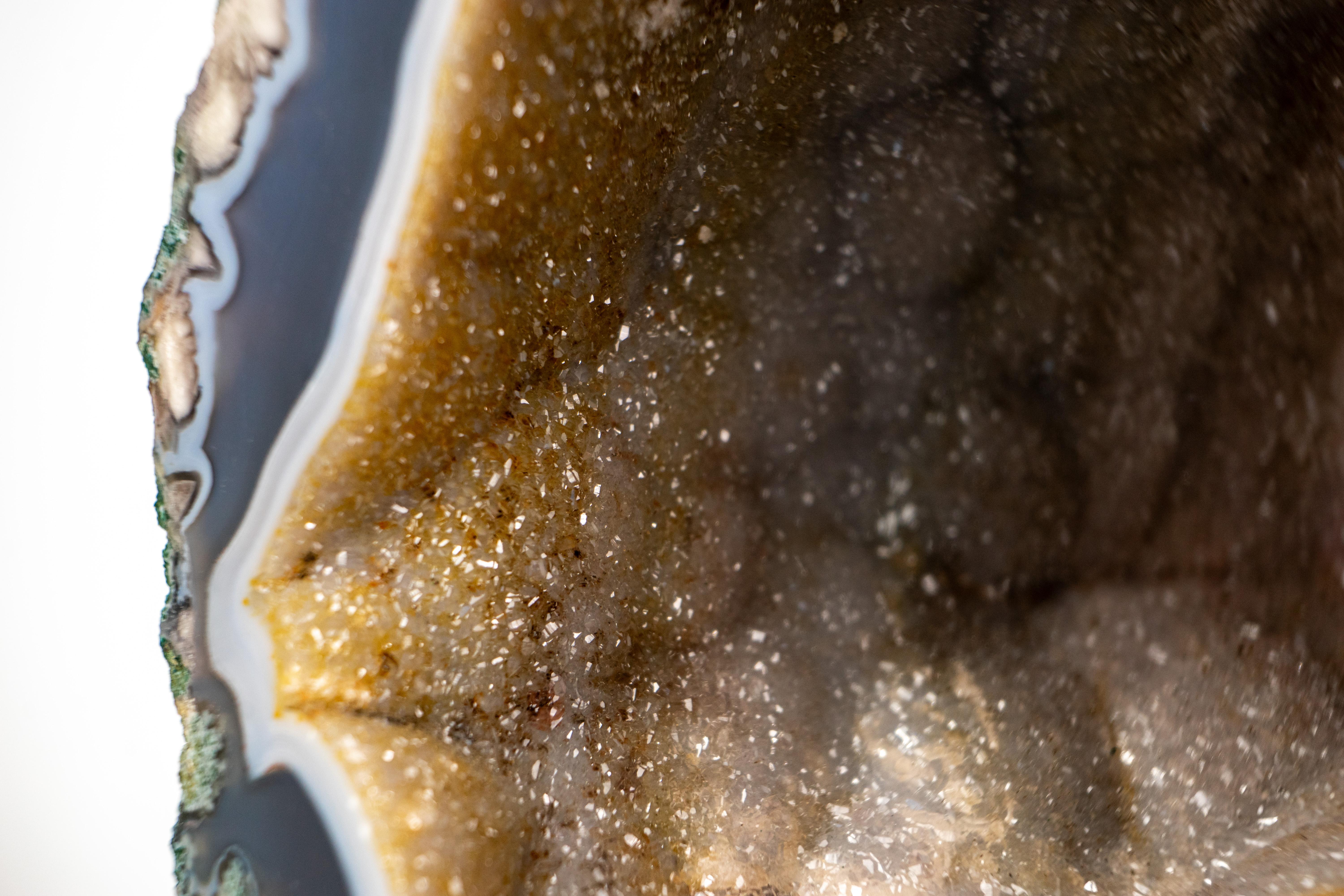 Brazilian Spectacular Landscape Agate Geode Portal For Sale