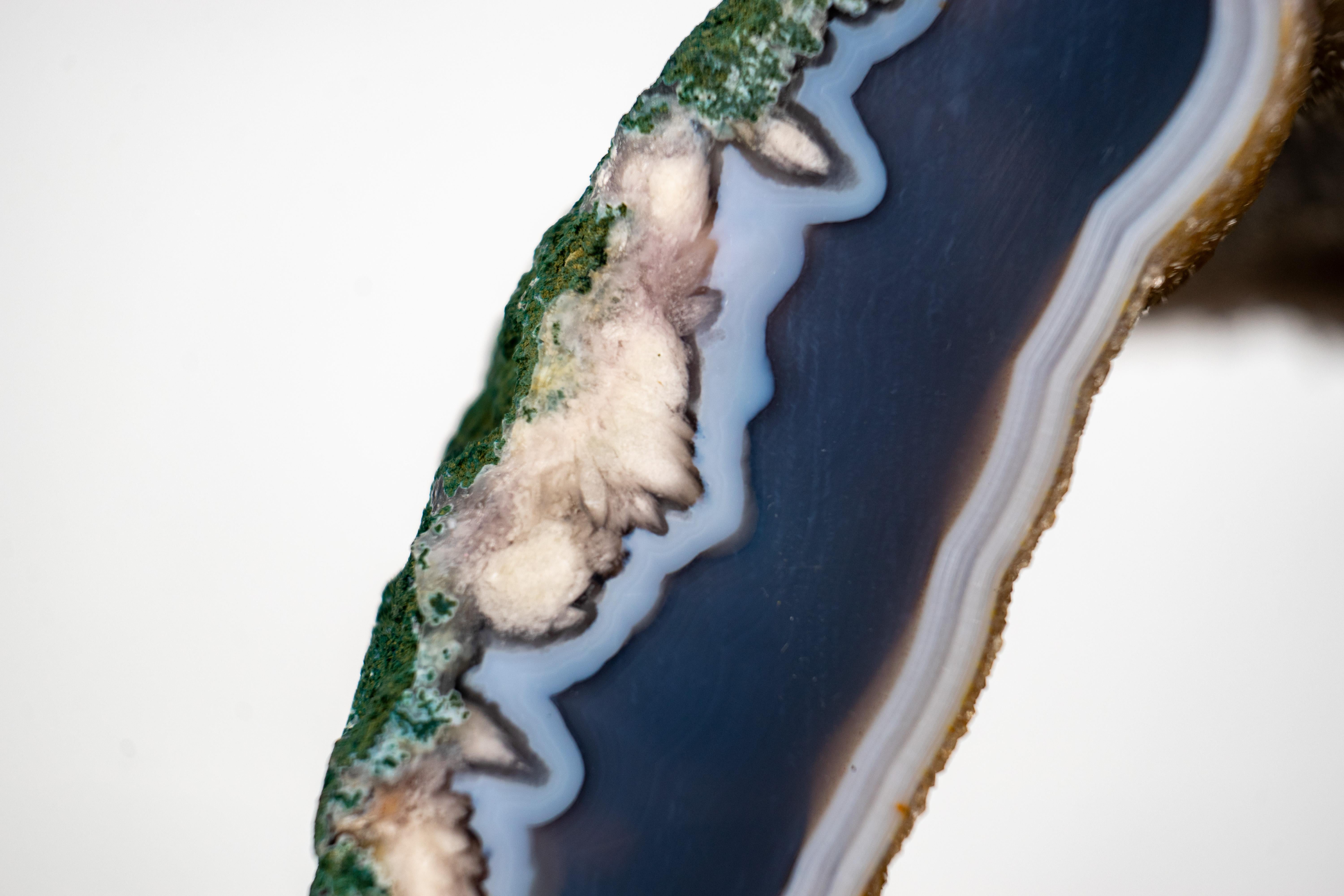 Contemporary Spectacular Landscape Agate Geode Portal For Sale