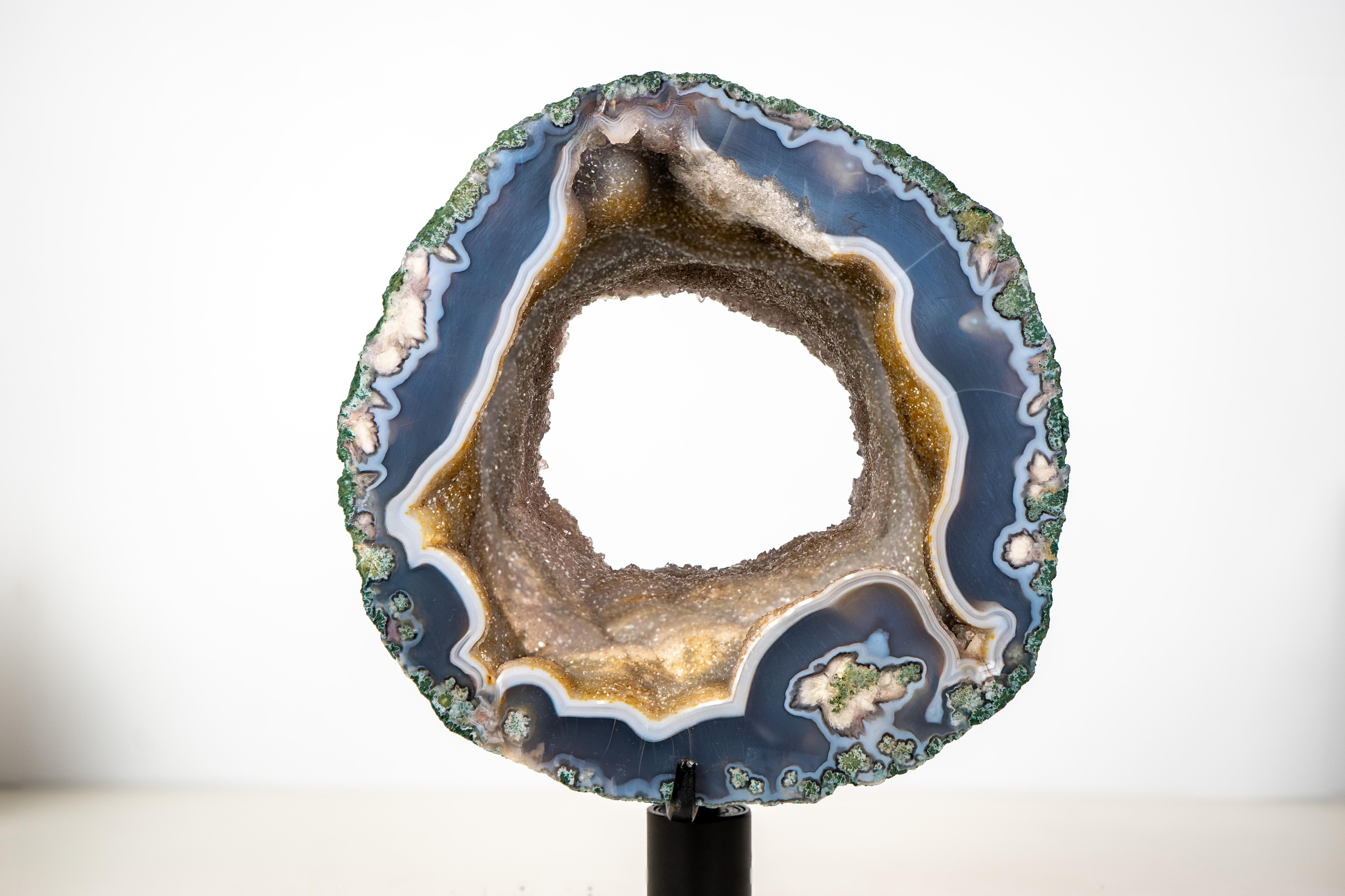 Crystal Spectacular Landscape Agate Geode Portal For Sale