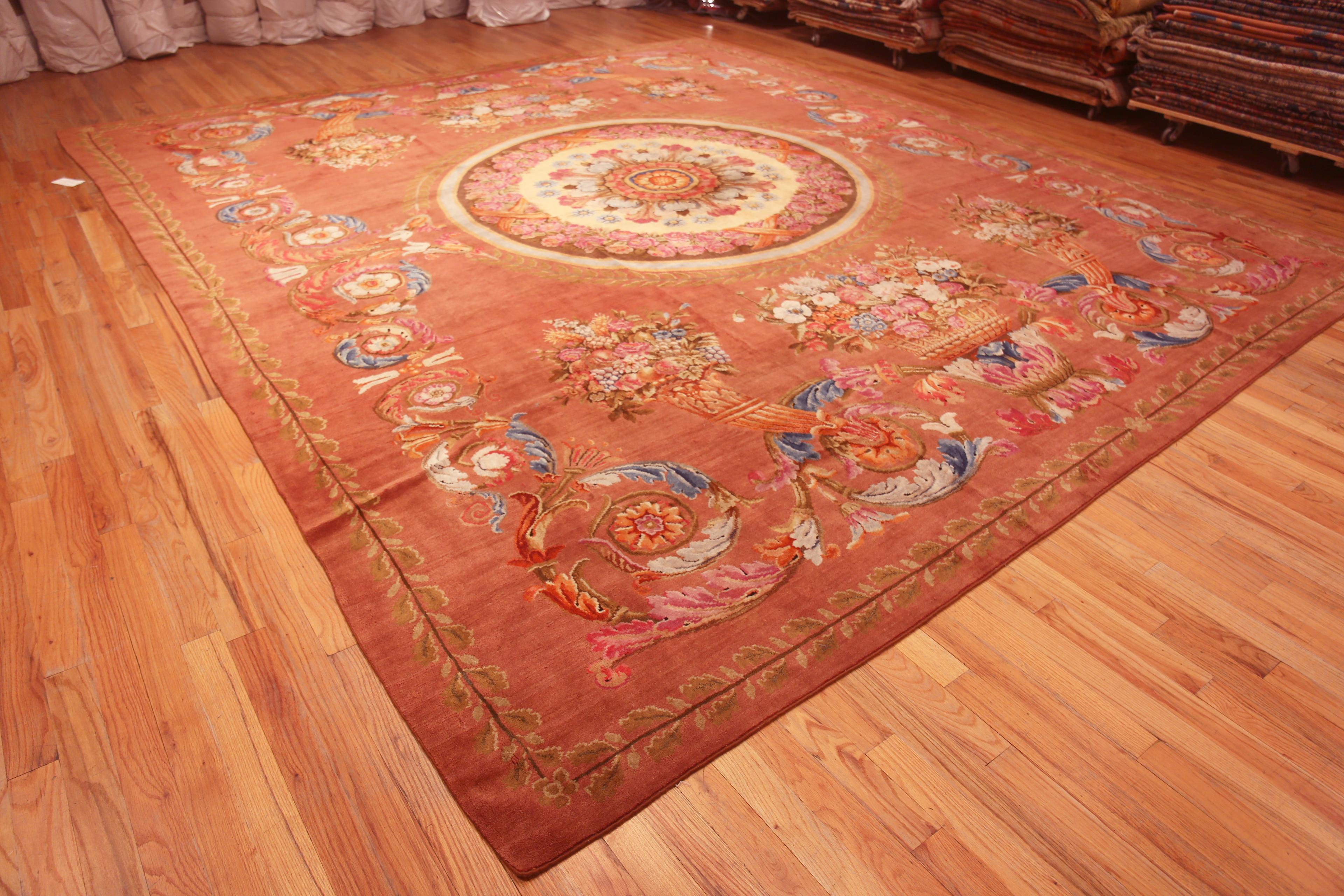 Spektakulärer großer antiker französischer Savonnerie-Teppich, Herkunftsland: Frankreich, CIRCA Datum: 1820