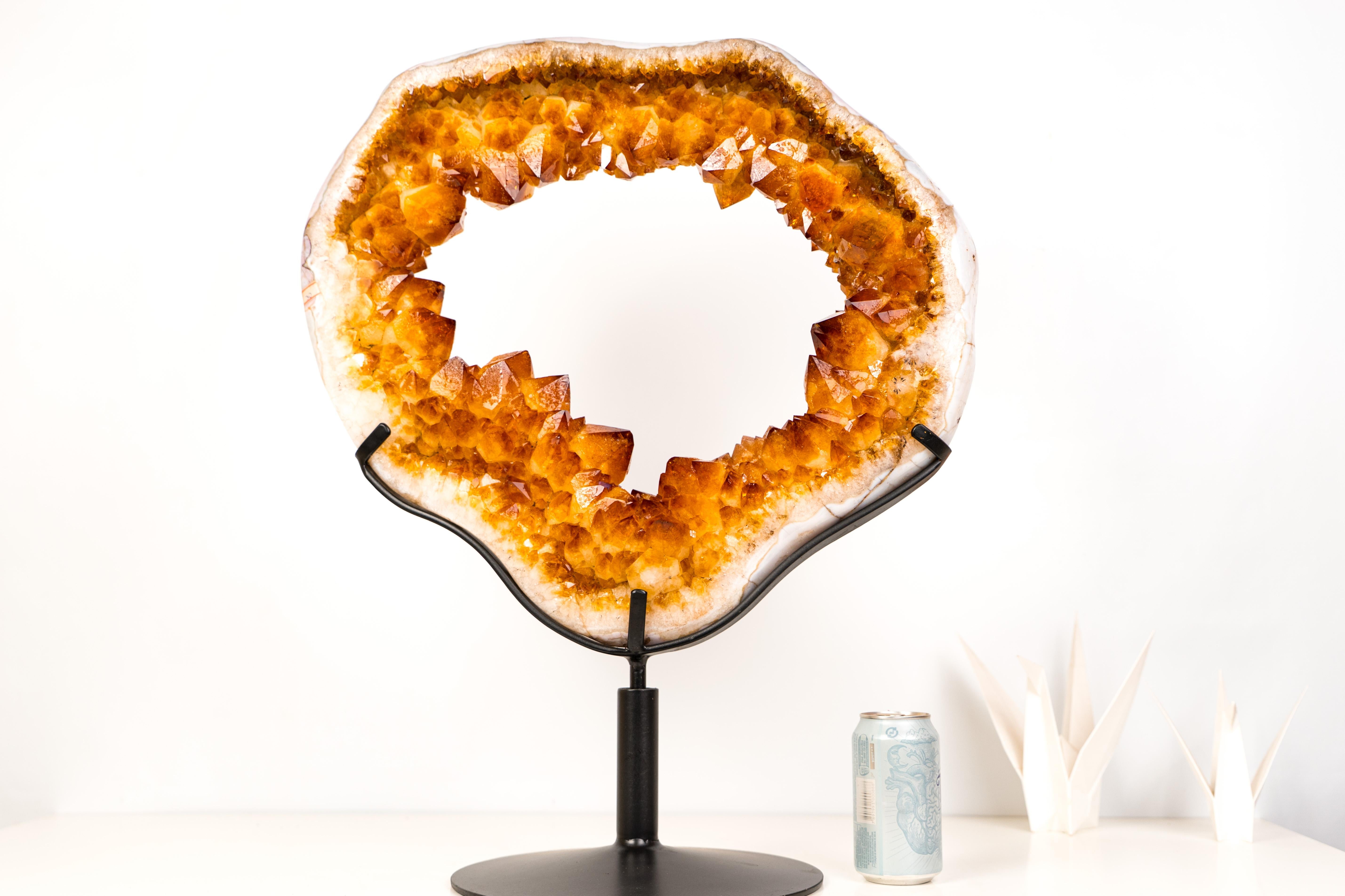 Spectacular Large Citrine Geode Portal For Sale 4