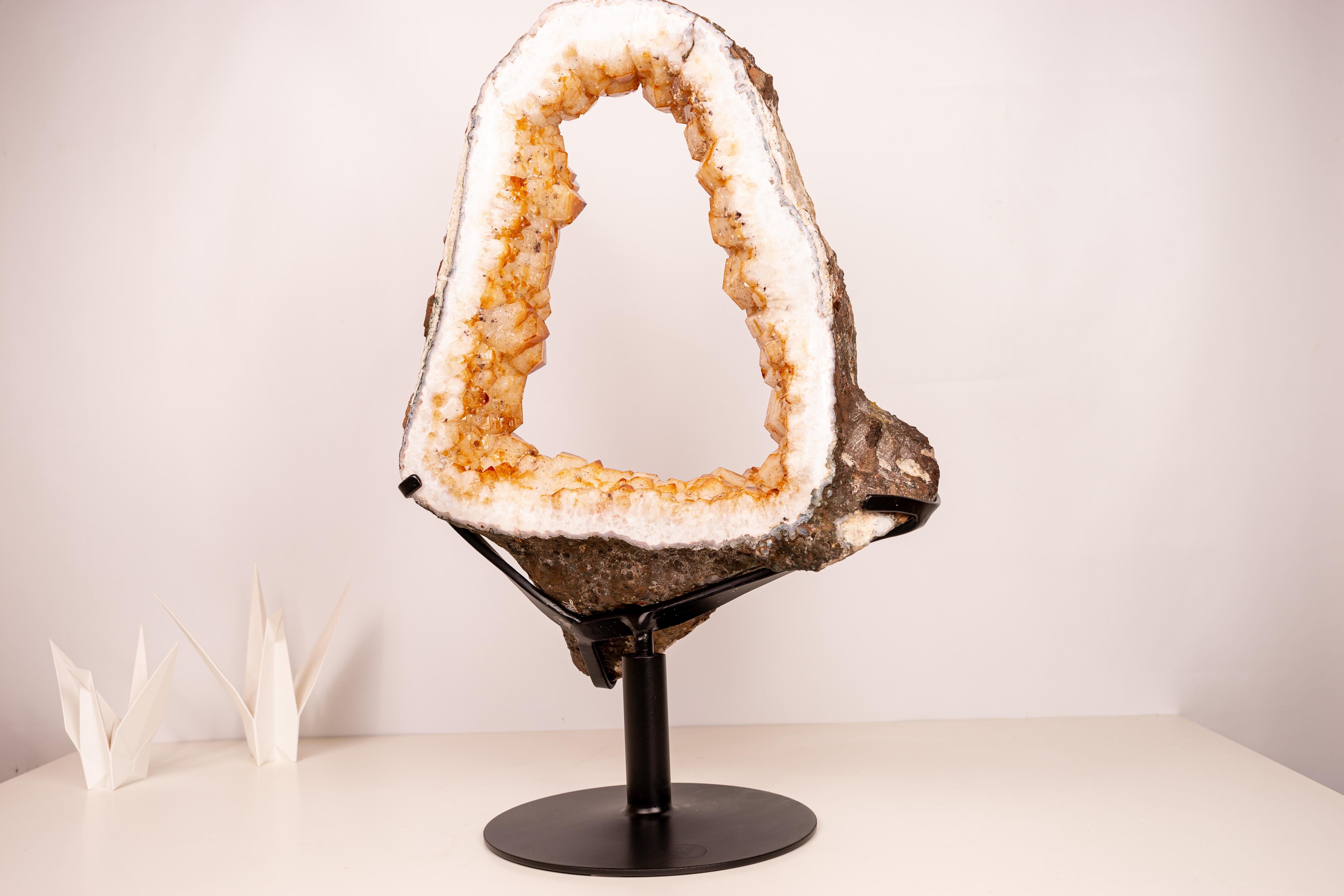 Spettacolare geode di citrino di grandi dimensioni Portales in vendita 5