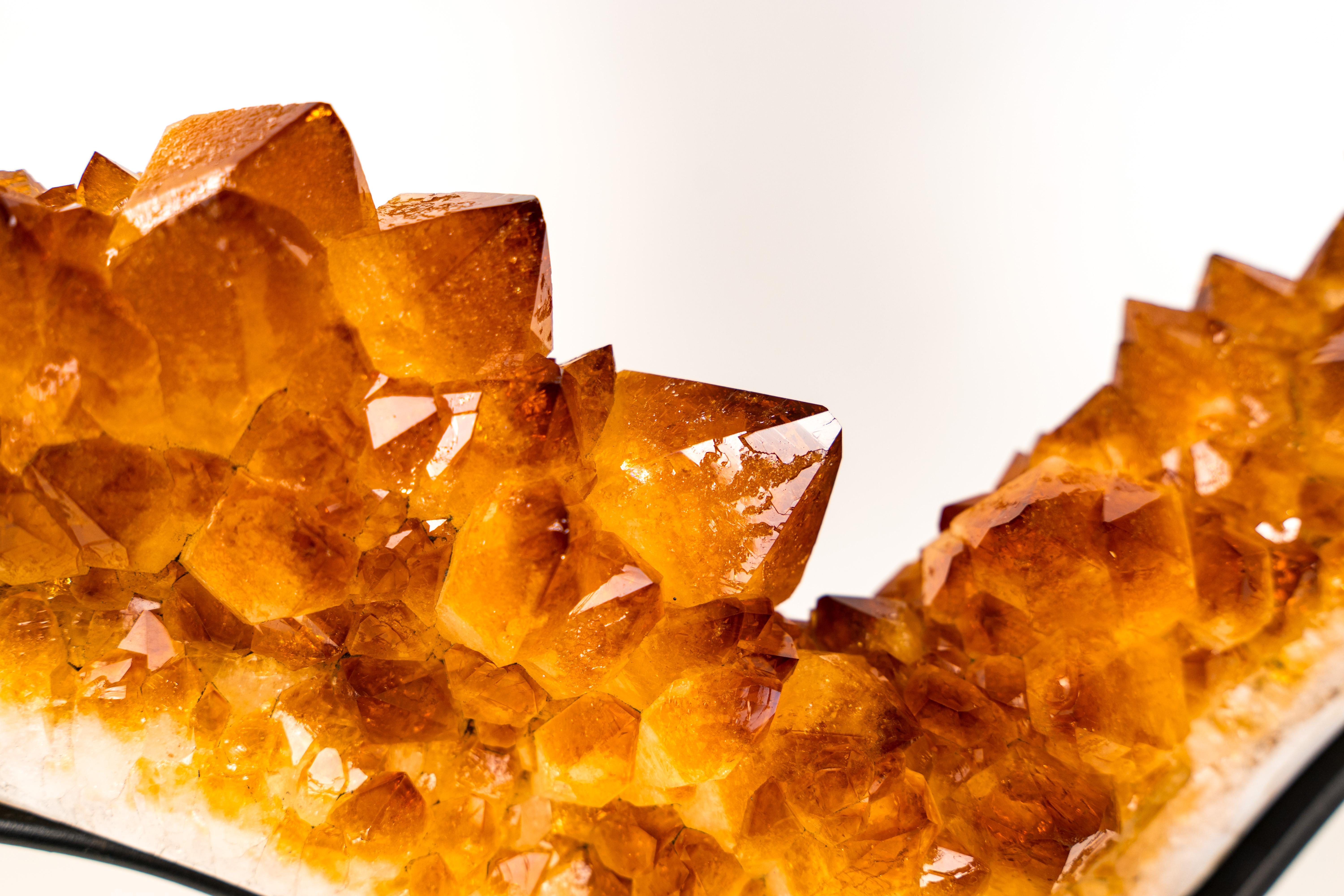 Brazilian Spectacular Large Citrine Geode Portal For Sale