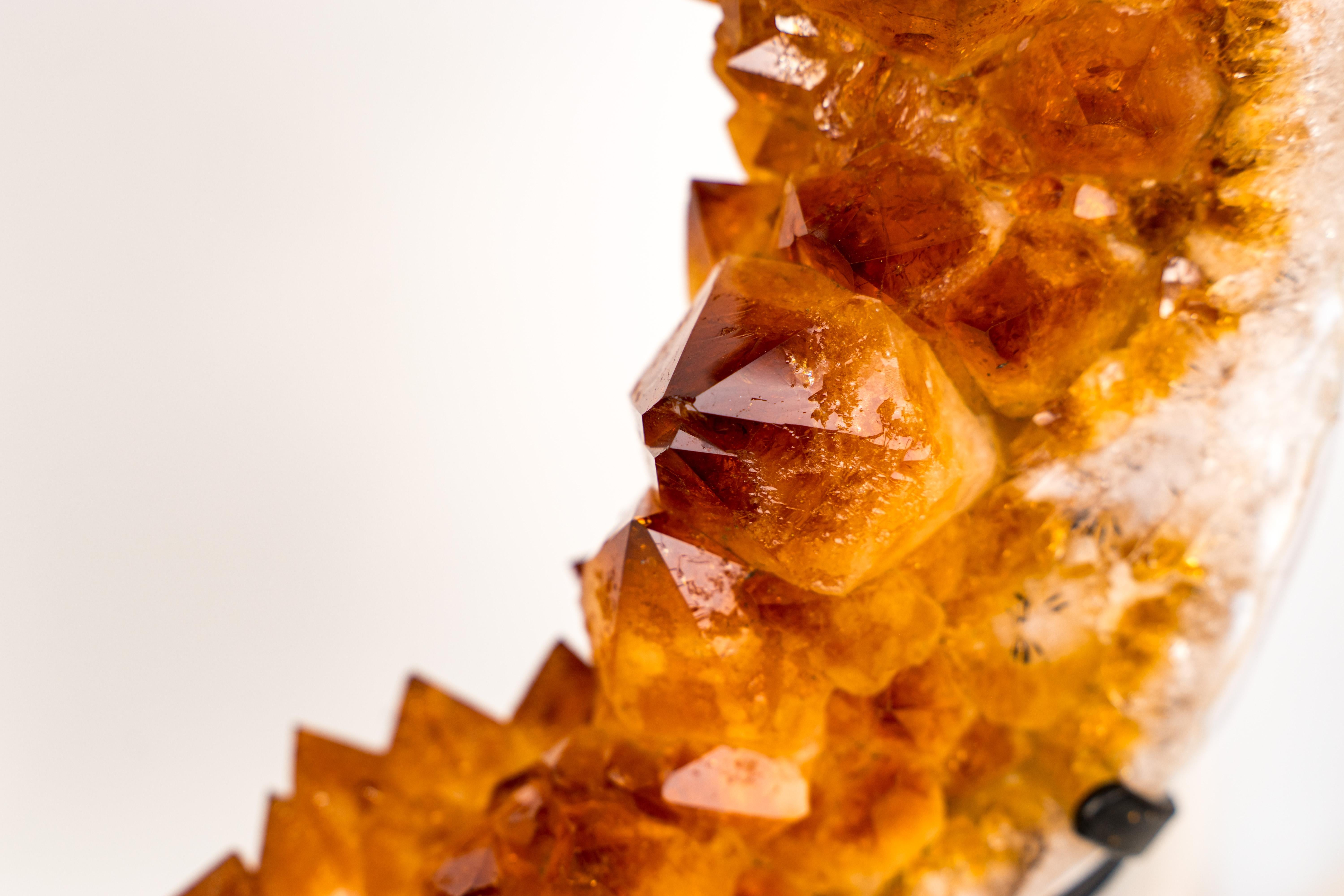 Crystal Spectacular Large Citrine Geode Portal For Sale