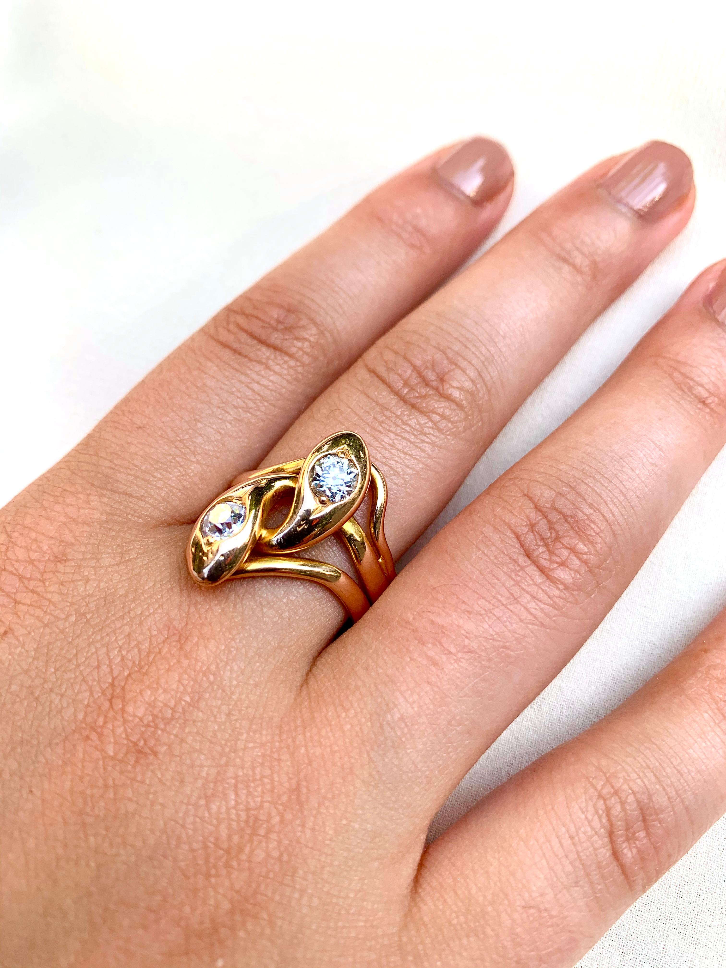 art nouveau diamond ring