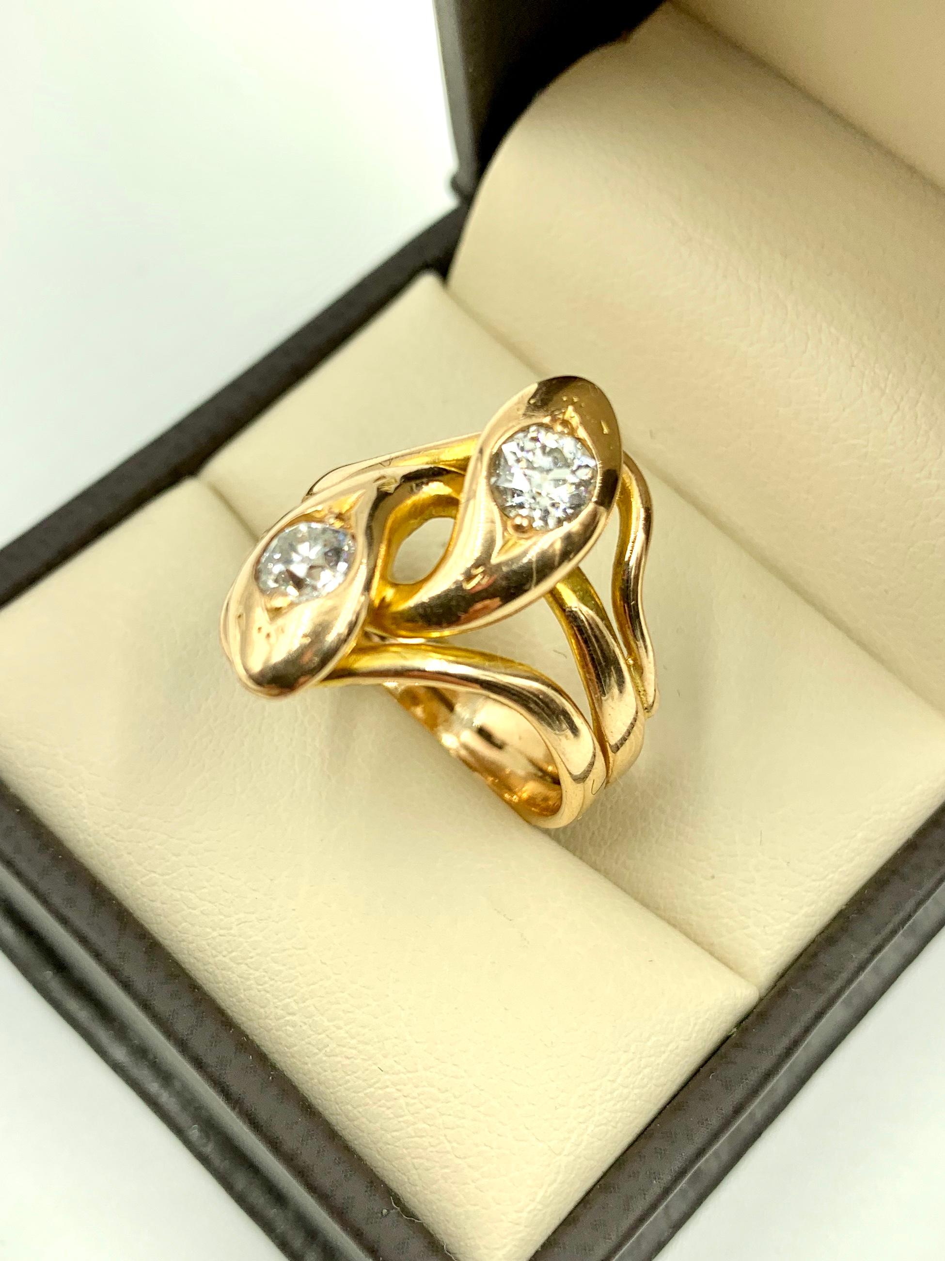 snake engagement ring