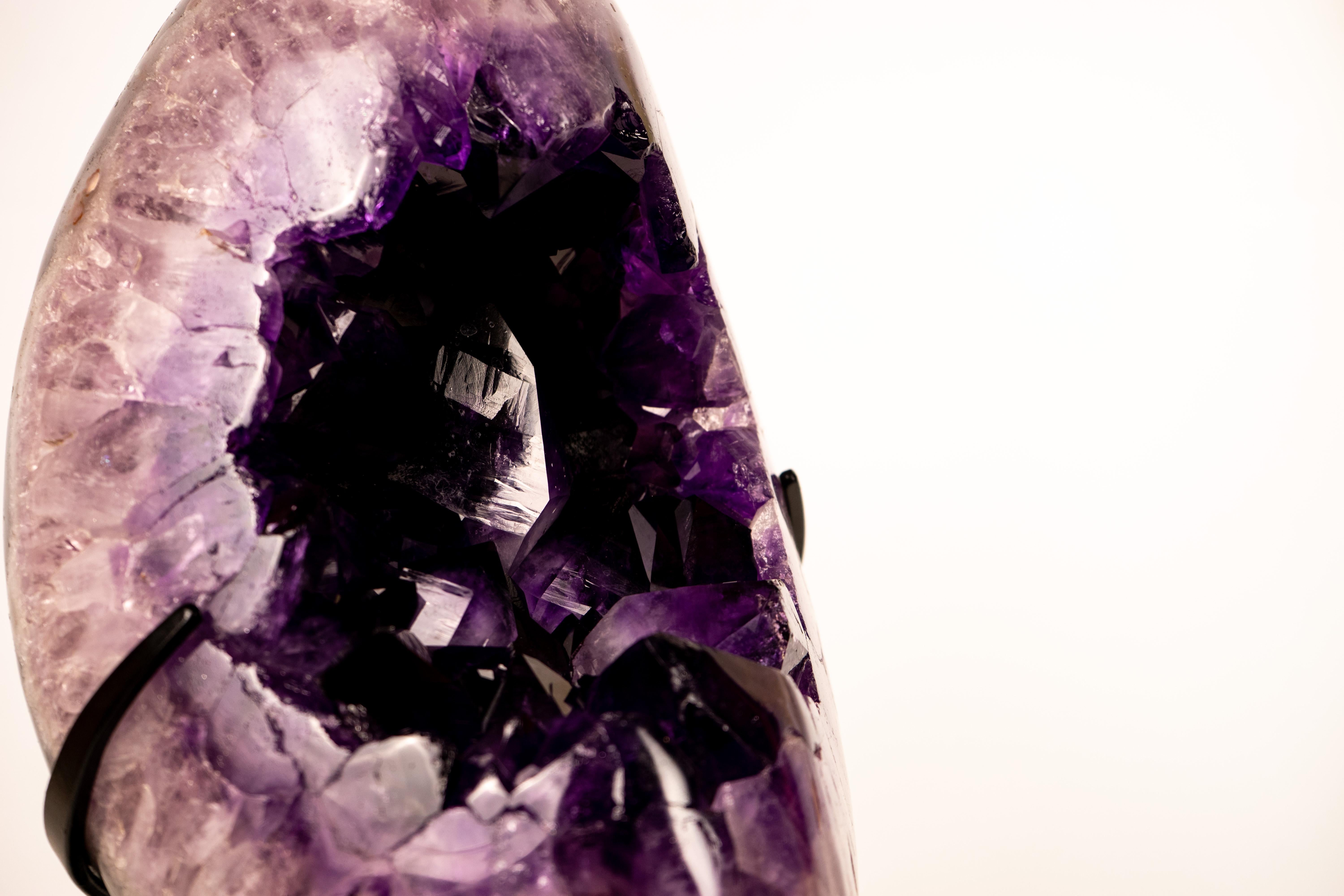 Crystal Spectacular Large Half-Moon Amethyst Cluster For Sale