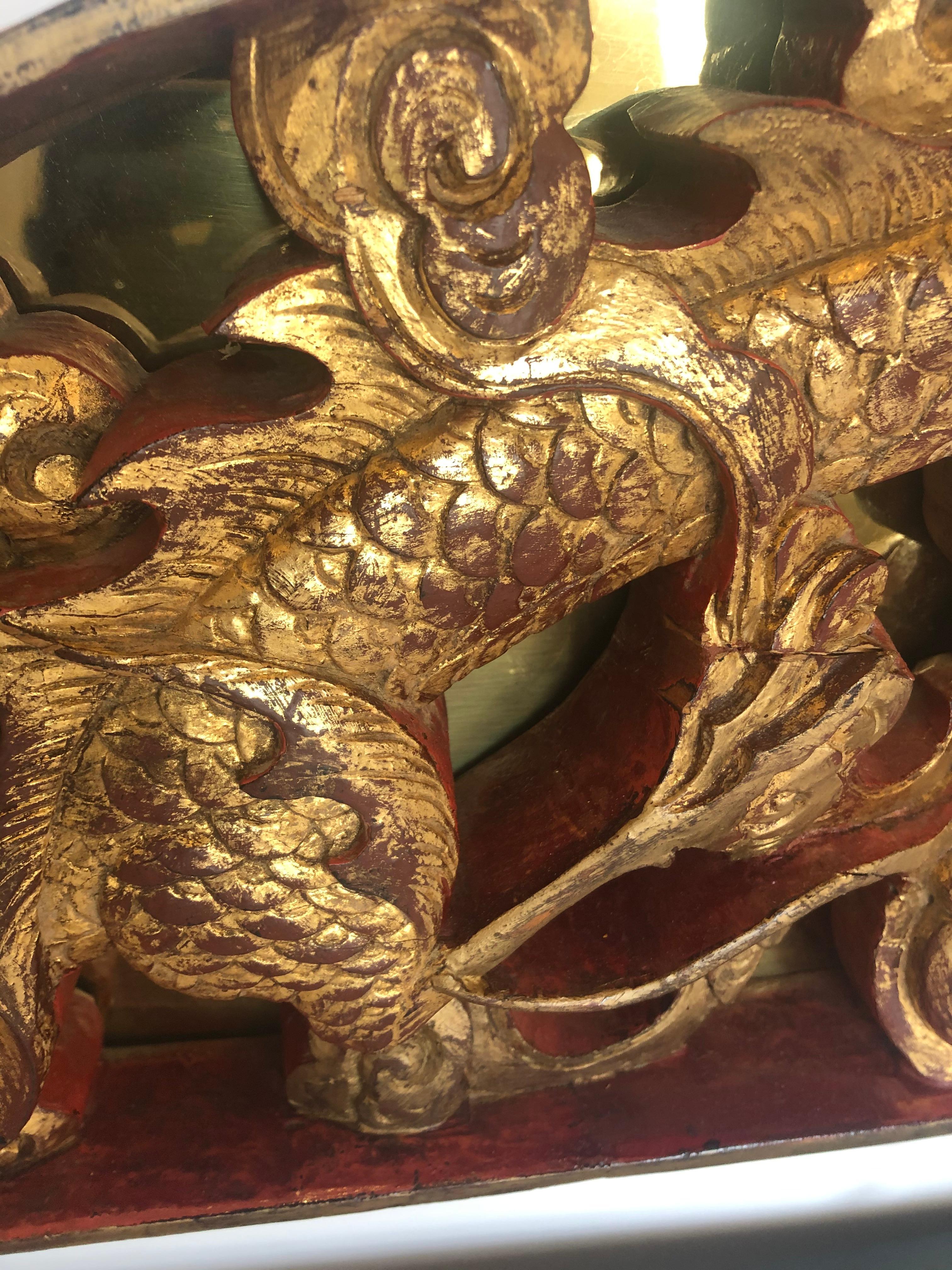 Spectacular Large Pair of Carved Gilded Architectural Fragment Sculptures 4