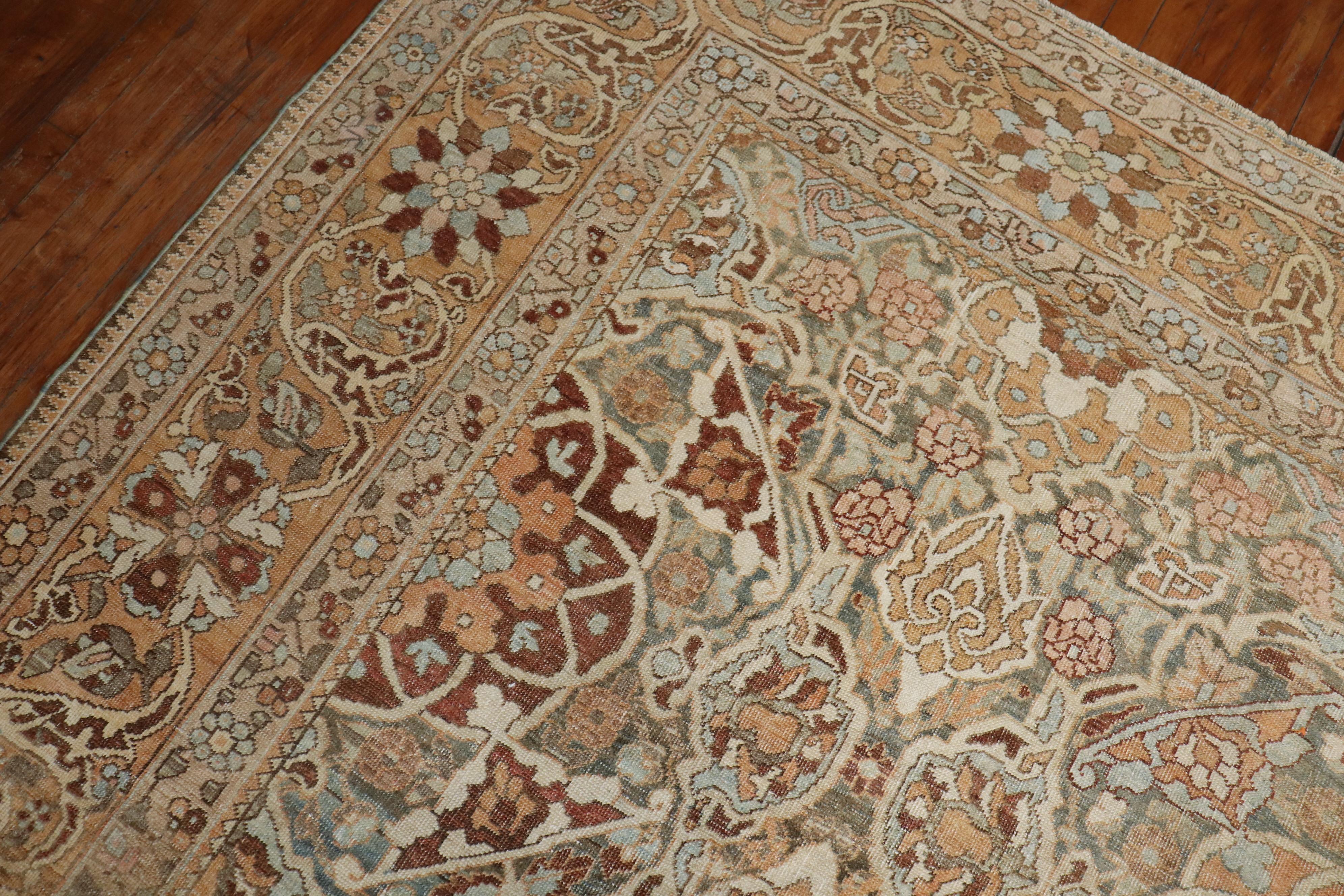Spectacular Large Scale Neutral Persian Oversize Bakhtiari Rug For Sale 3