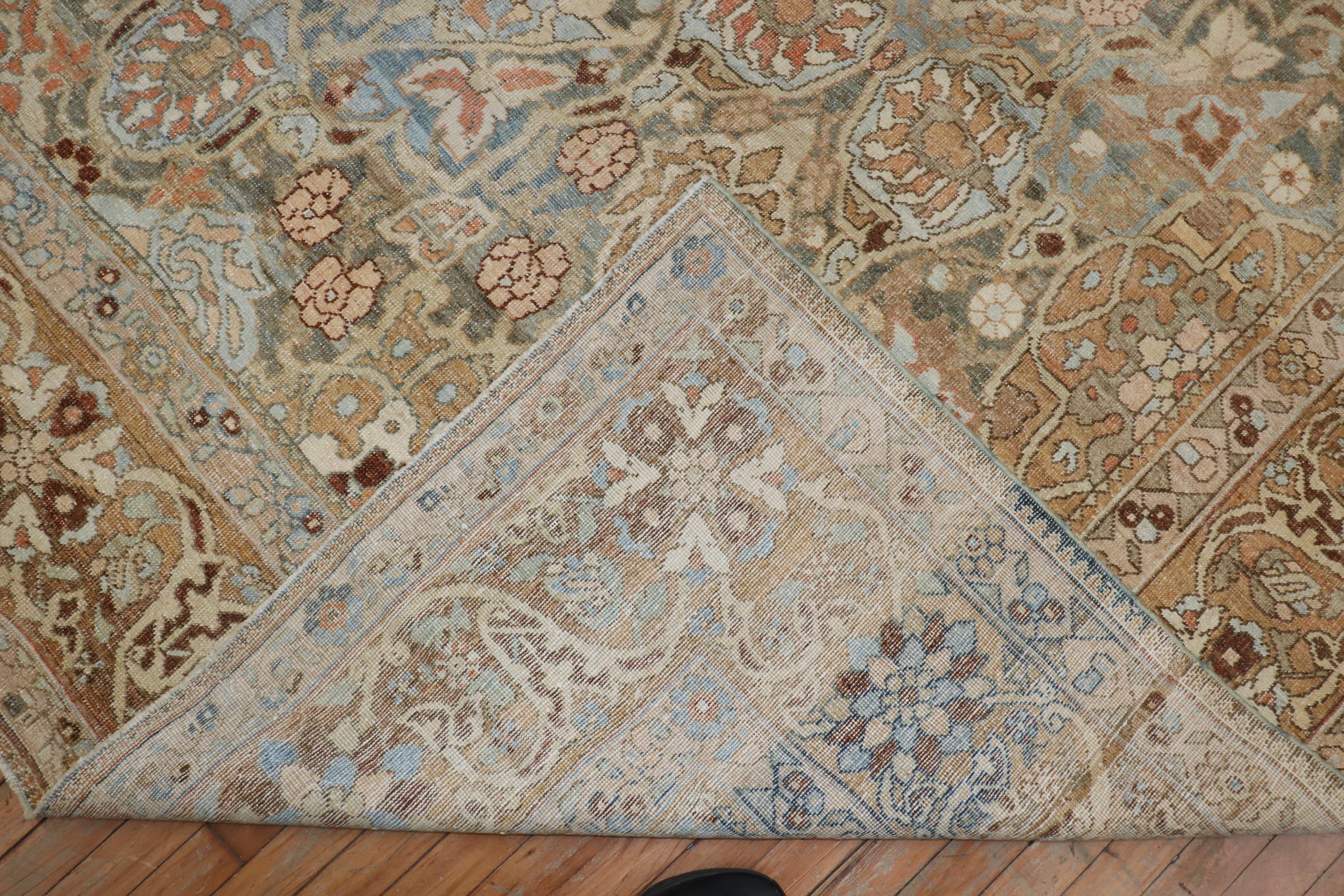 Spectacular Large Scale Neutral Persian Oversize Bakhtiari Rug For Sale 4