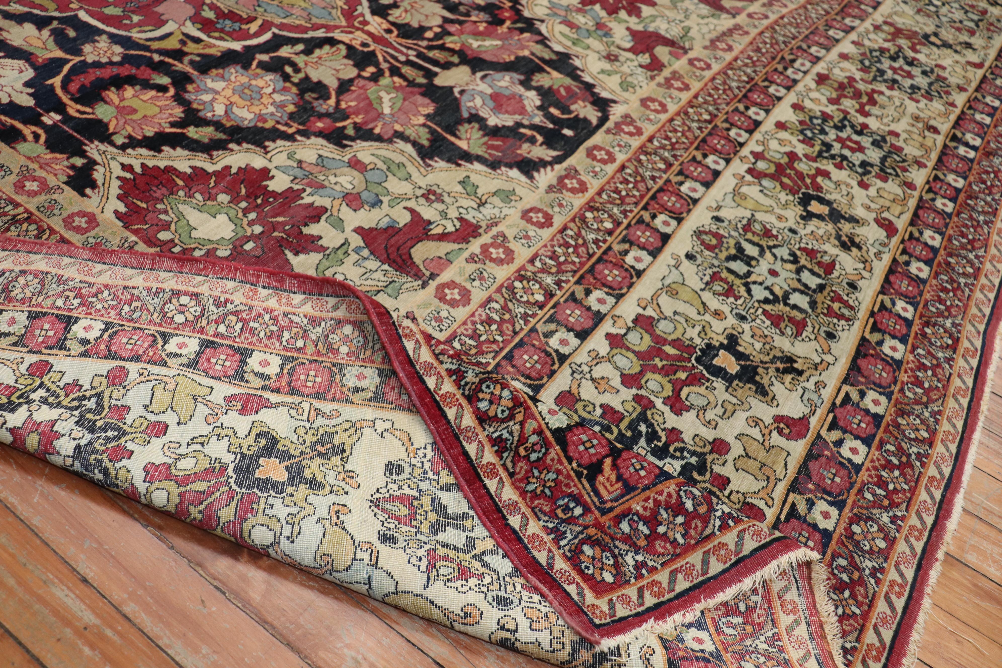 Spectacular Large Scale Traditional Kerman Rug For Sale 6