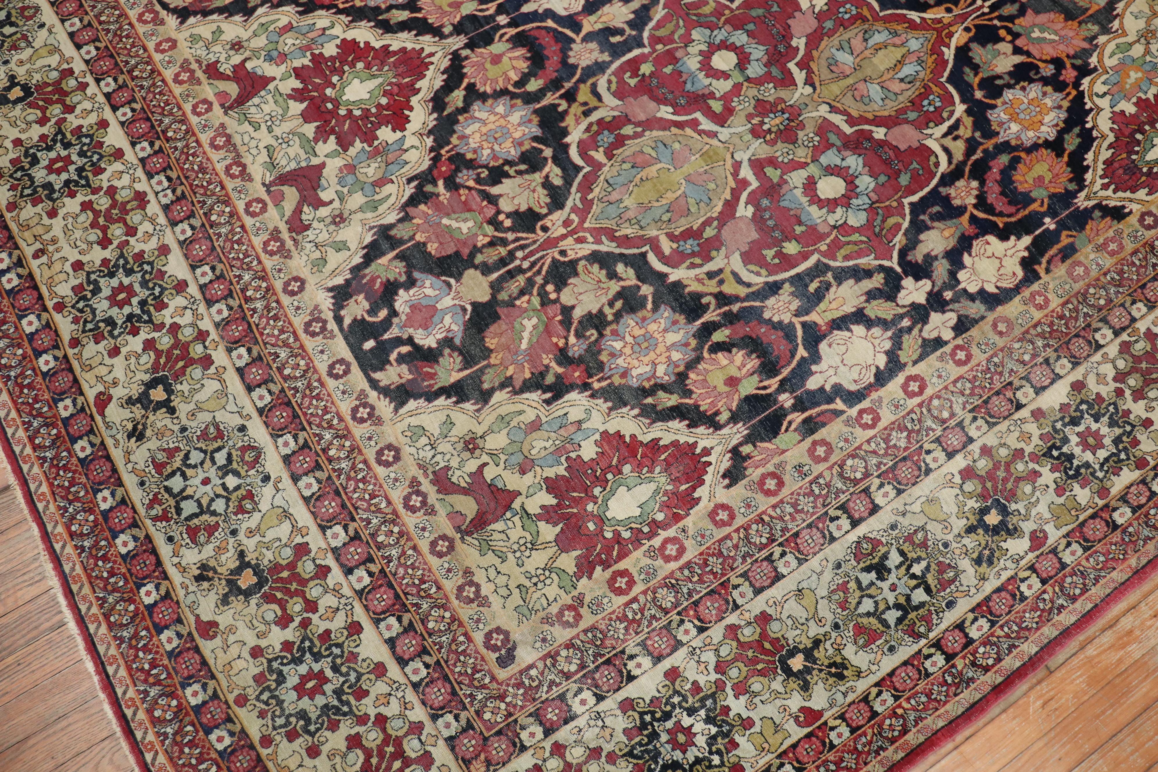 Spectacular Large Scale Traditional Kerman Rug In Good Condition For Sale In New York, NY