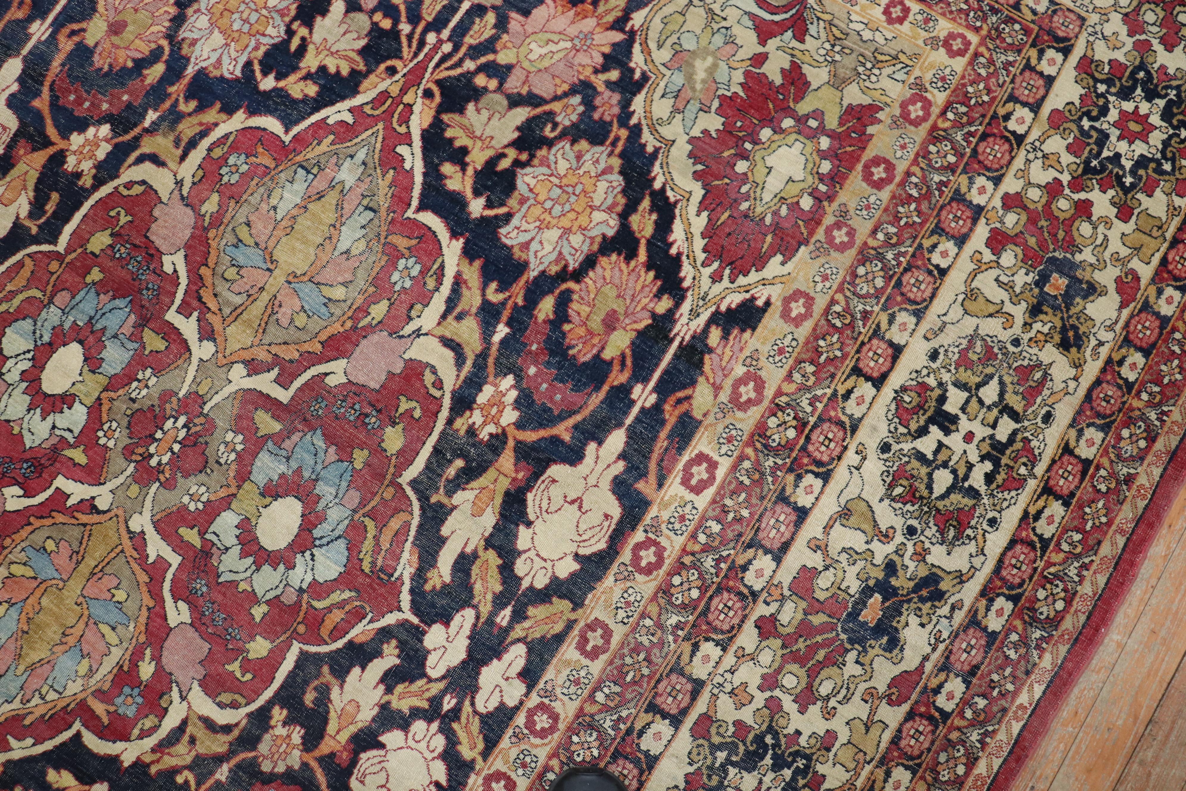 Spectacular Large Scale Traditional Kerman Rug For Sale 1