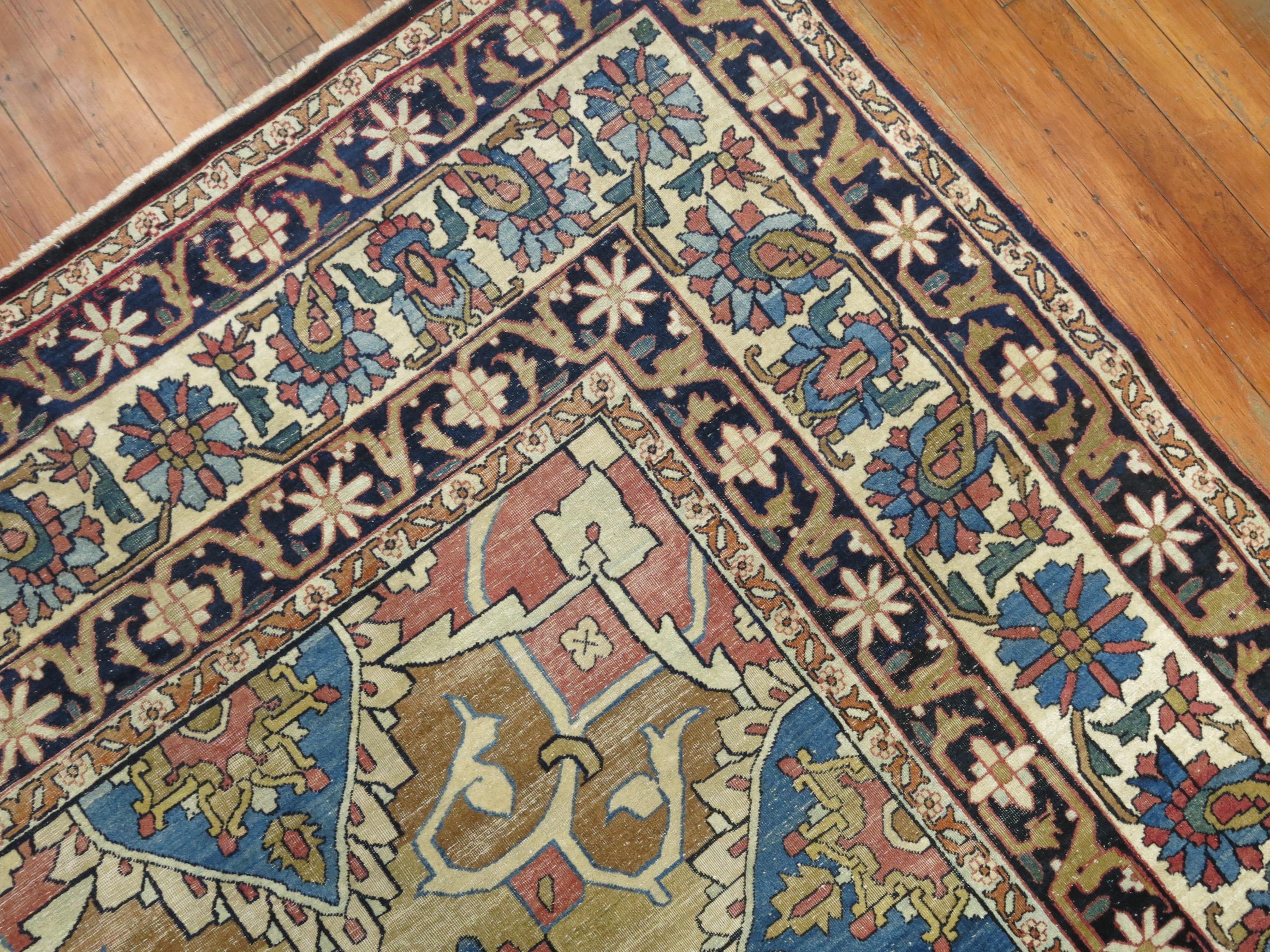 Spectacular Lavar Kirman Rug In Good Condition For Sale In New York, NY