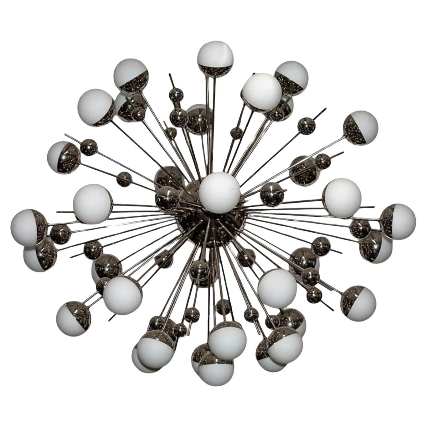 Spectacular Limit Edition "Sputnik" Chandelier by Fedele Papagni en venta