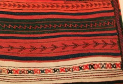 Spectacular Manhattan Skyline Antique Tribal Tacheh Rug or Hanging