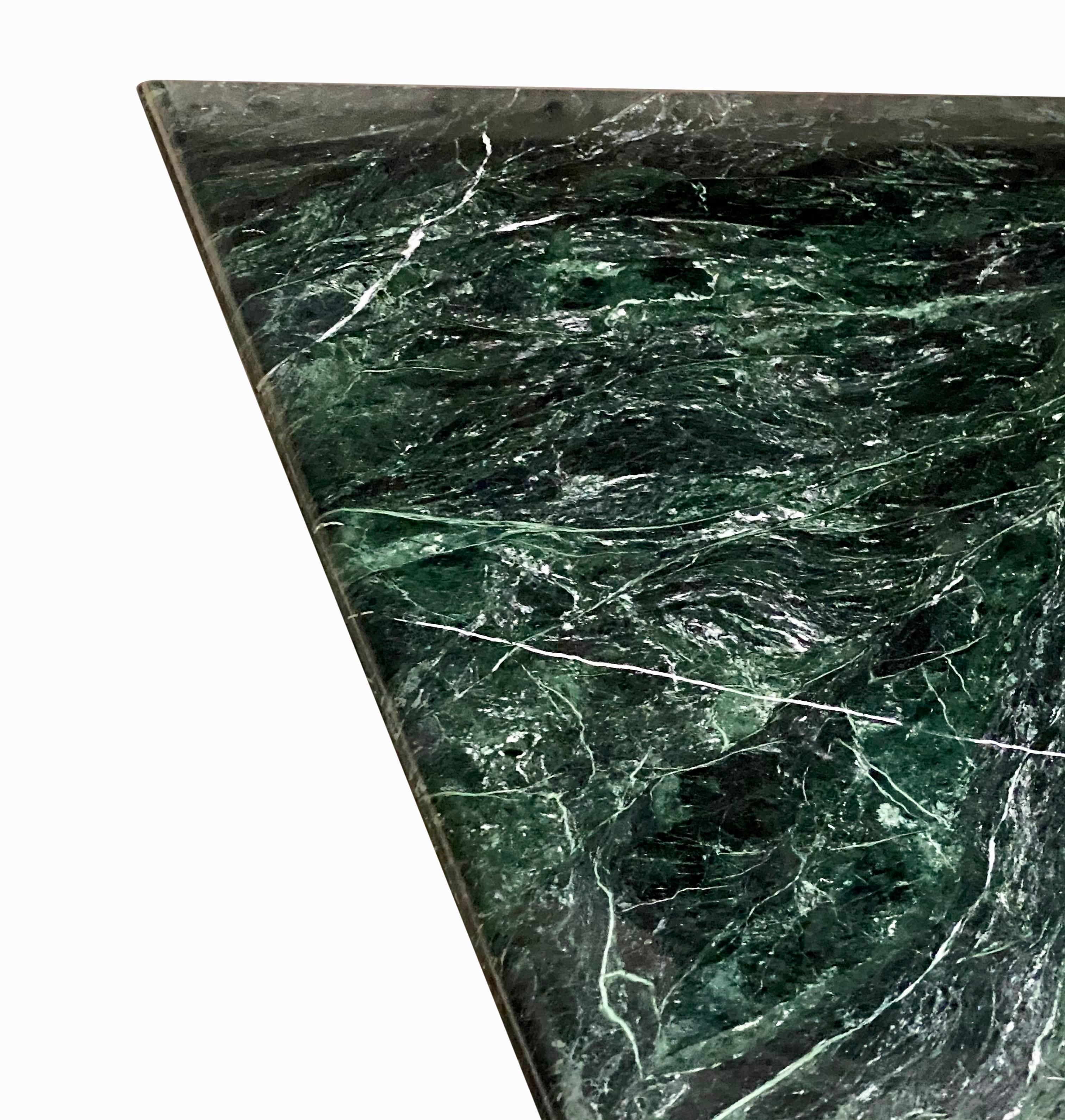 green marble dining table