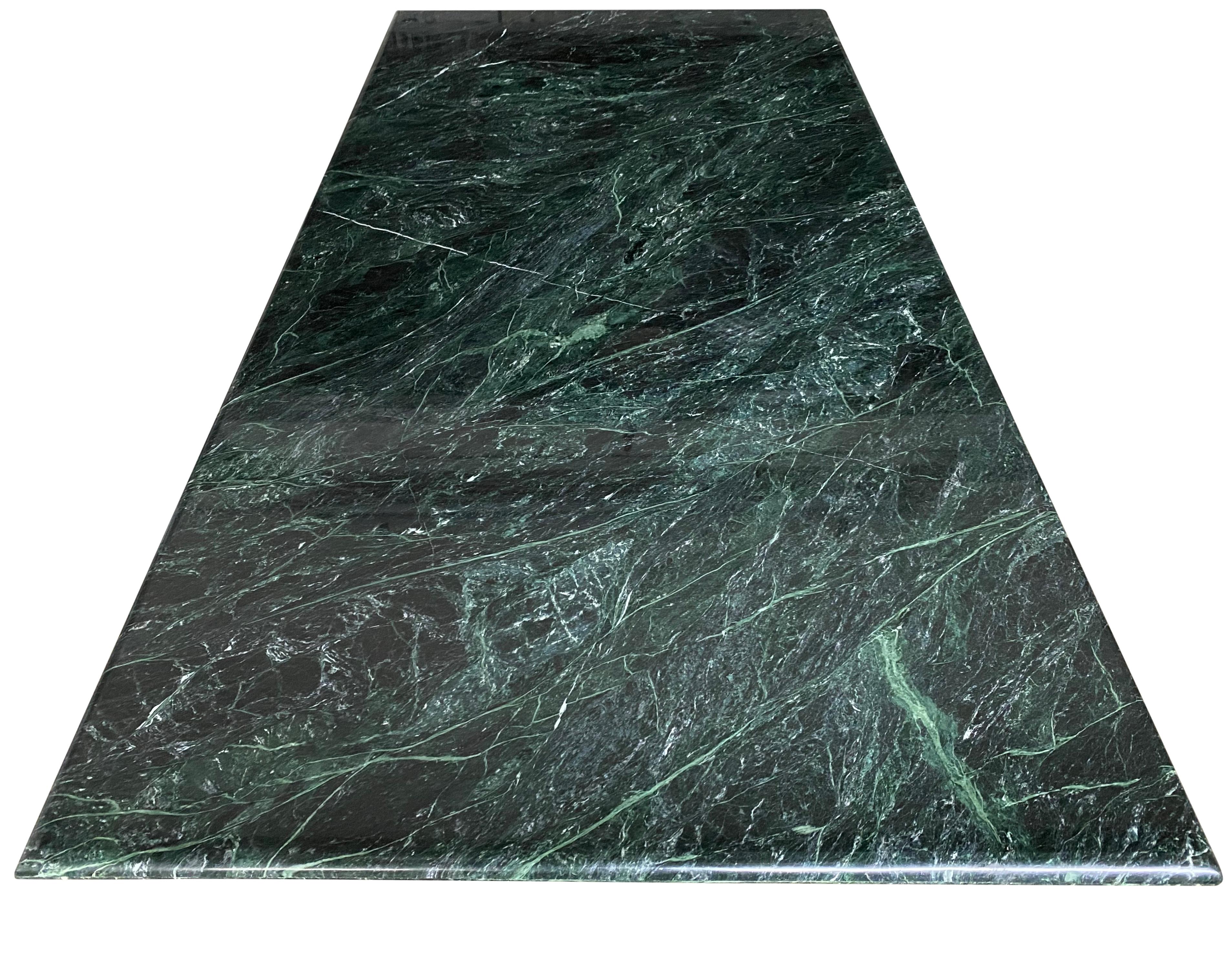 green stone dining table