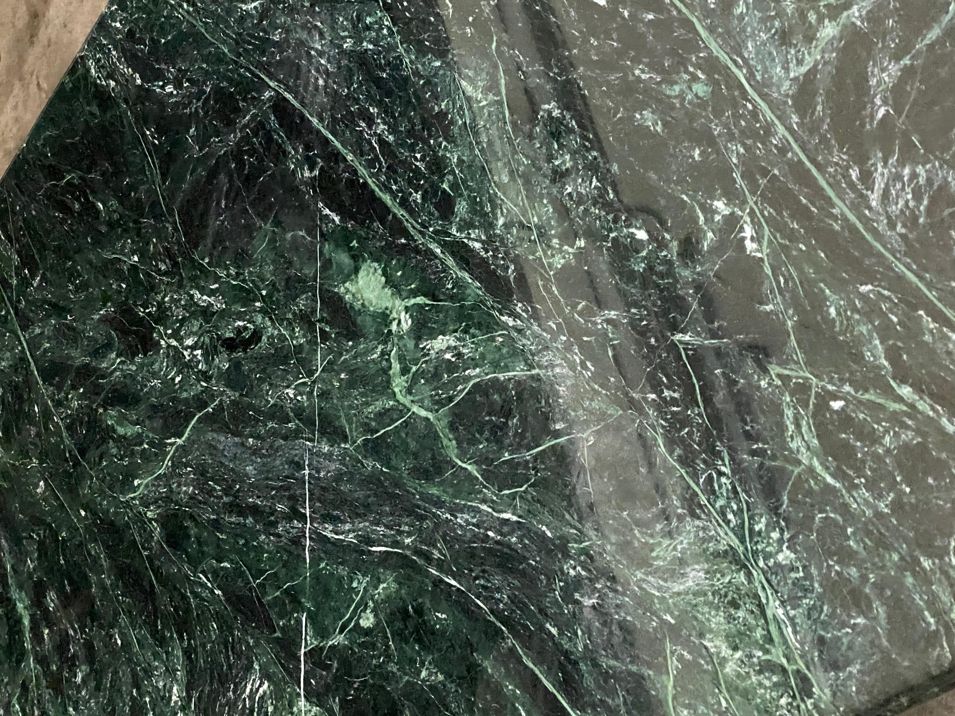 Spectacular Massive Green Marble Modern Dining Table 1