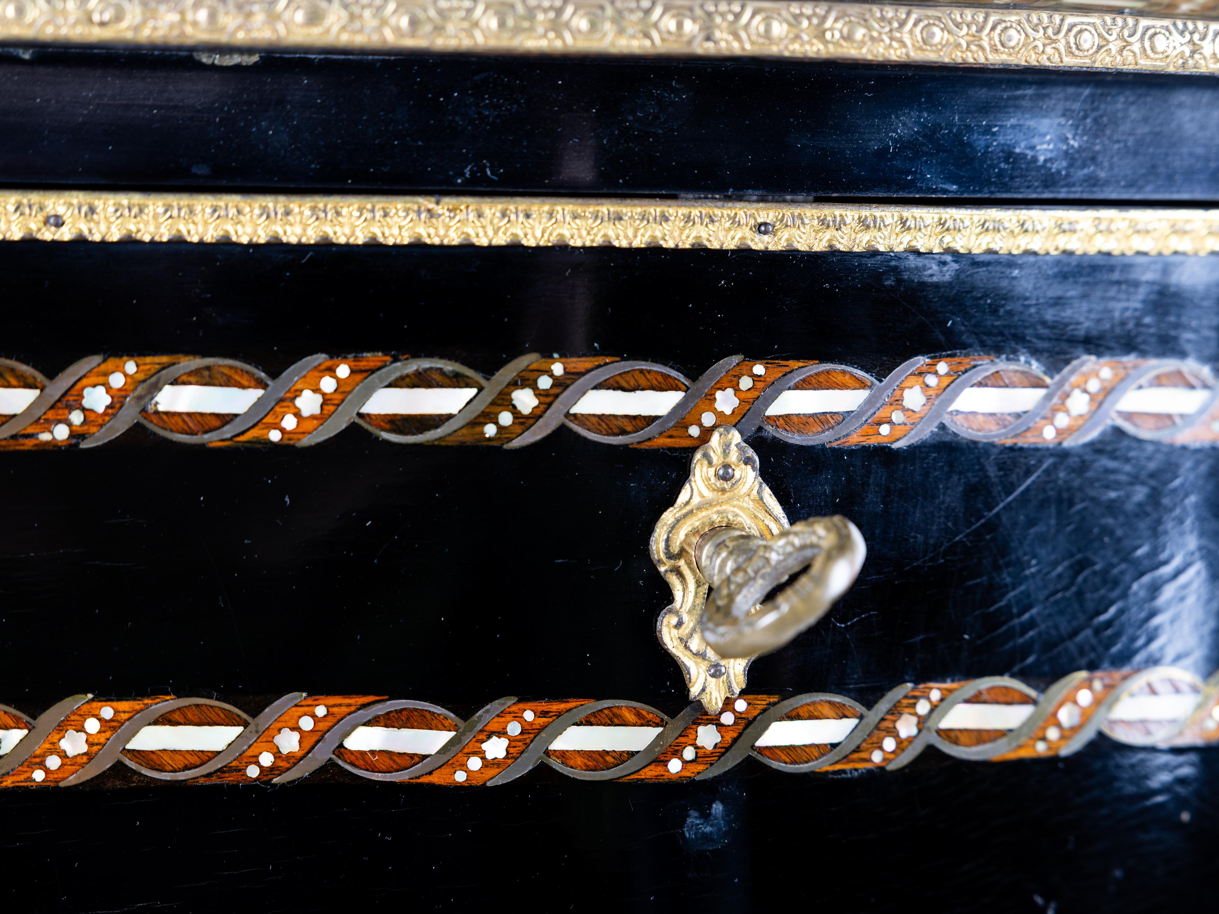 Spectacular masterspiece ladies writing secretary desk Napoleon III, 1860 France For Sale 2