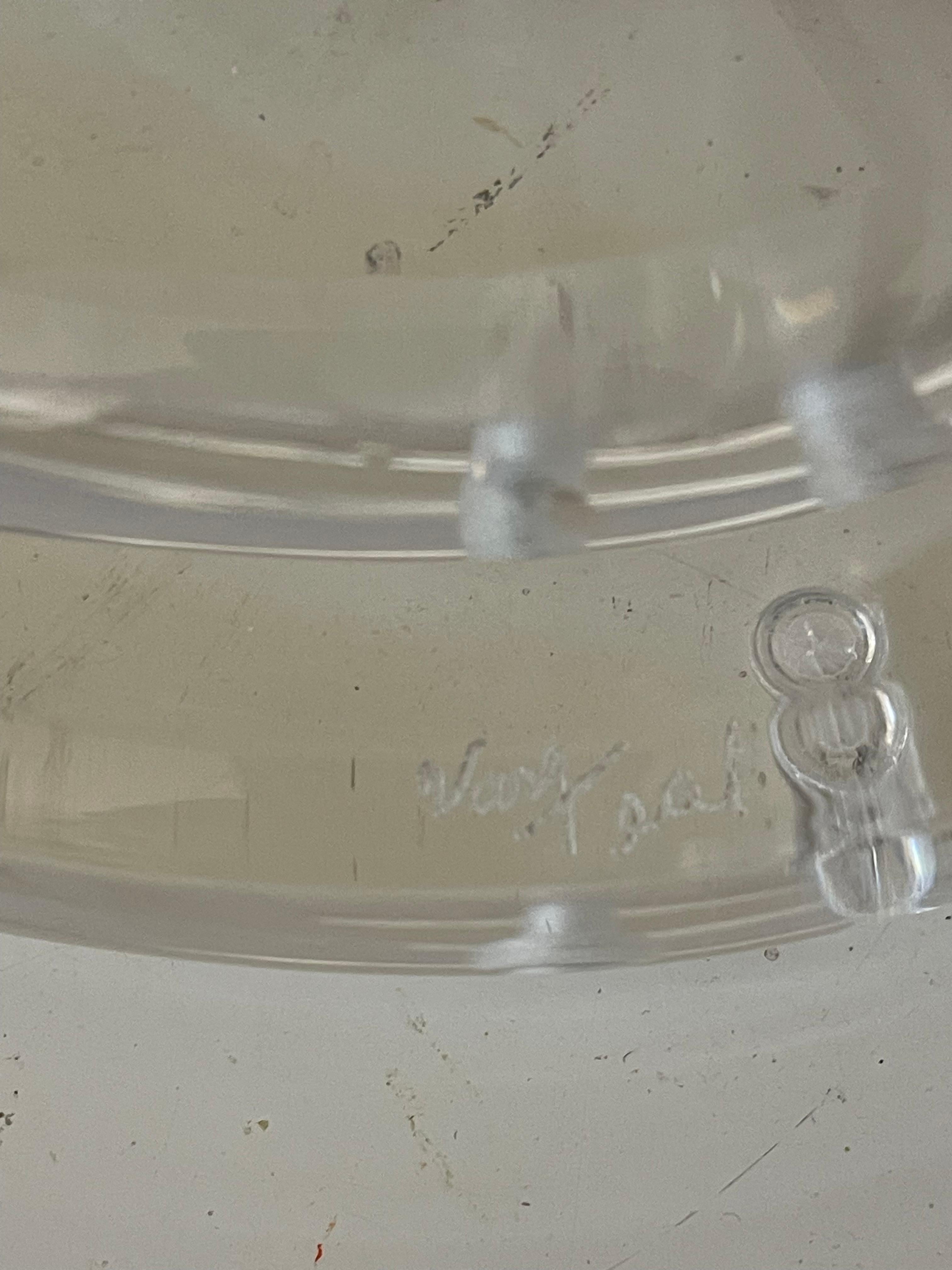 Lucite Spectaculaire paire de lampes en lucite MCM signée Van Teal en vente