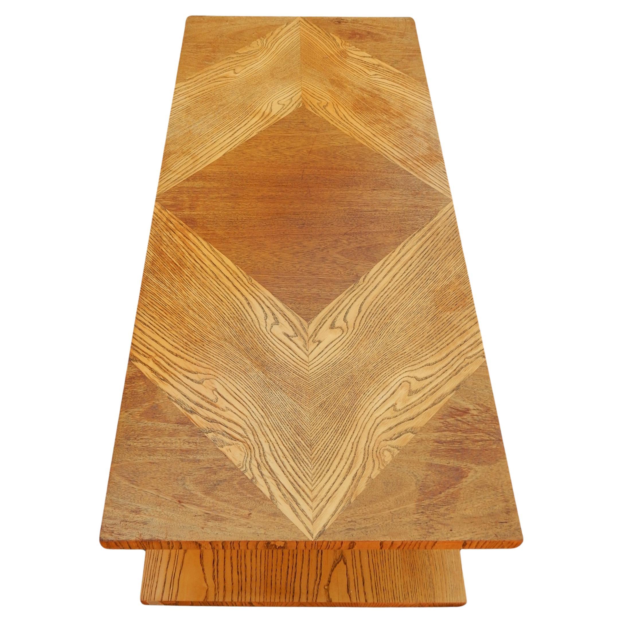 Américain Spectaculaire table basse zigzag moderne du milieu du siècle dernier en vente