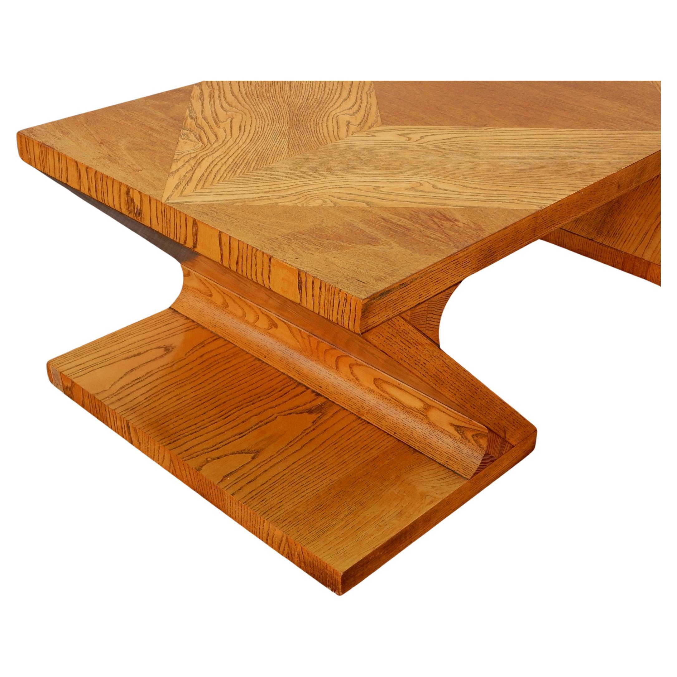 Spectaculaire table basse zigzag moderne du milieu du siècle dernier État moyen - En vente à Las Vegas, NV