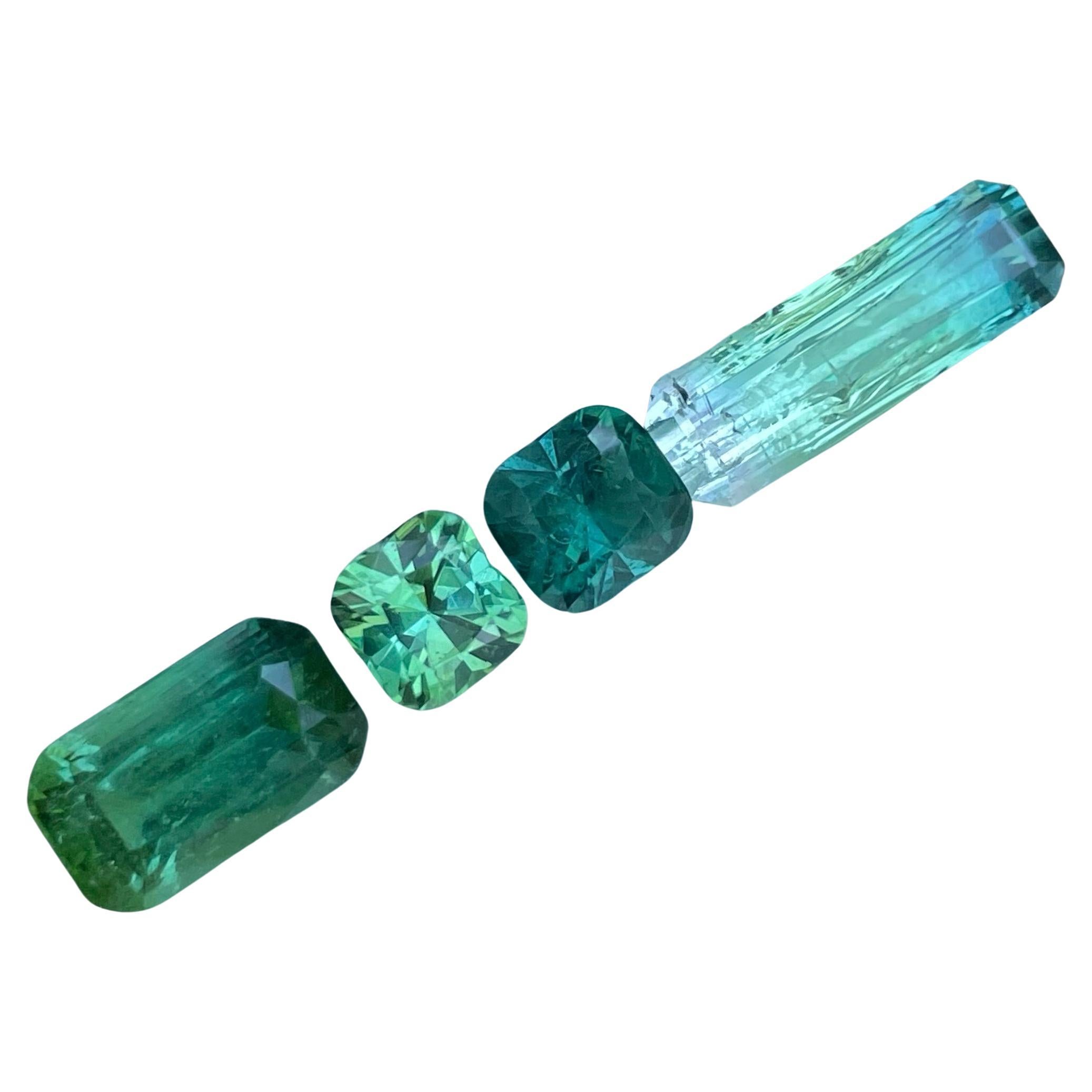 Spectacular Multicolor Natural Tourmaline Gems 10.85 Carats Tourmaline Rings For Sale