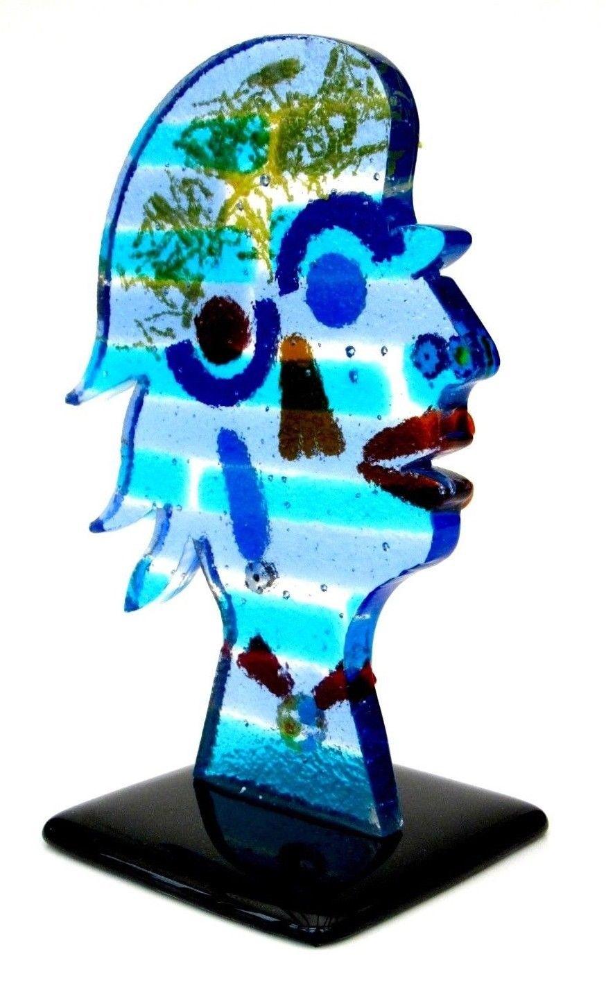 murano glass face