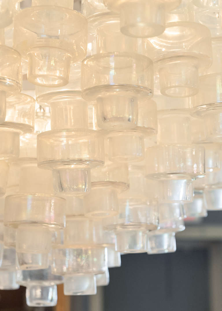 Spectaculaire lustre Manubri en verre soufflé de Murano en vente 2