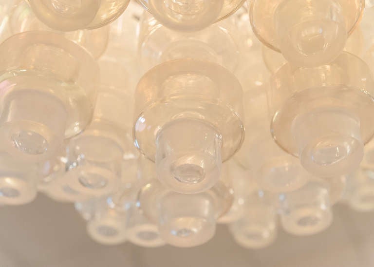 Spectaculaire lustre Manubri en verre soufflé de Murano en vente 3