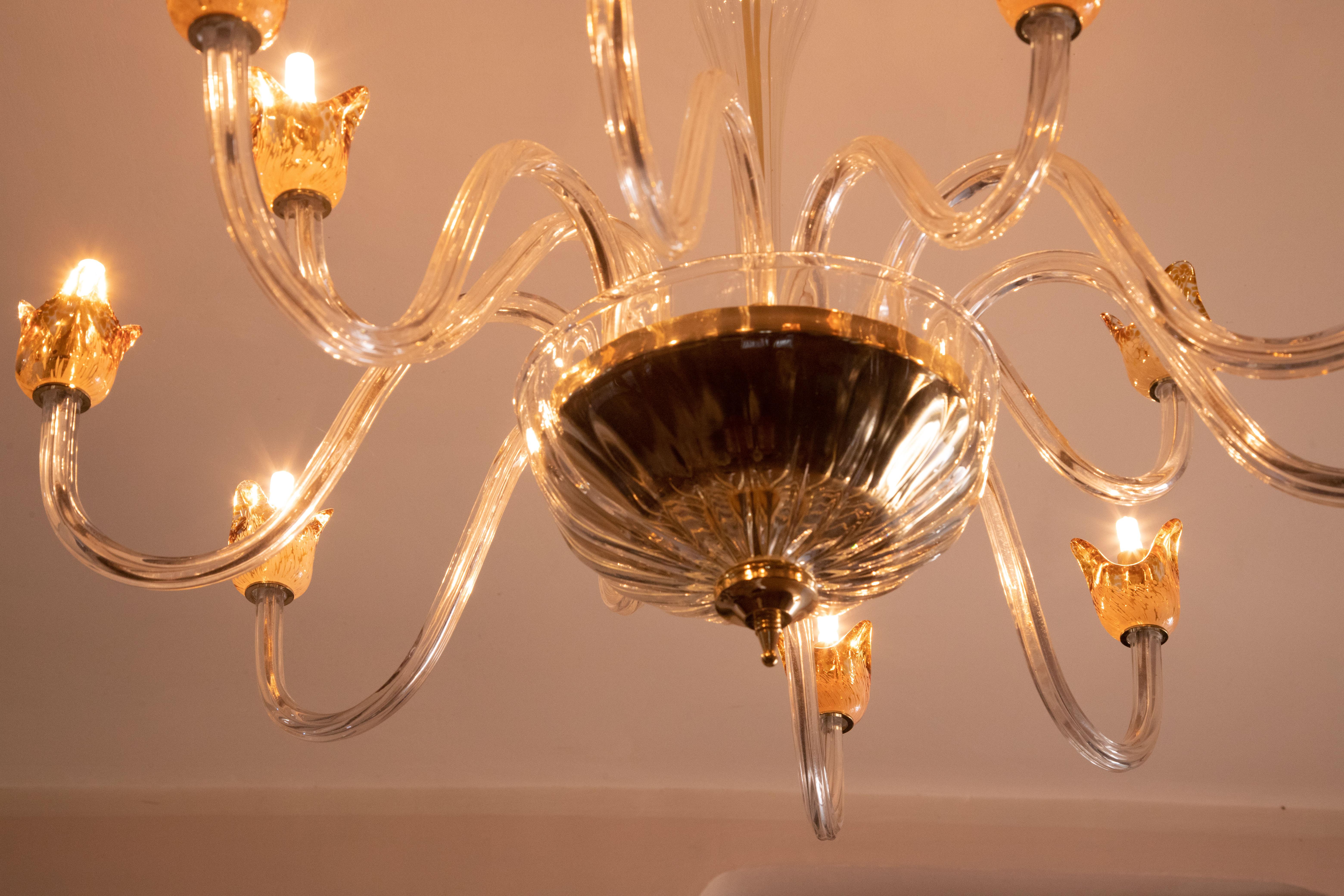Late 20th Century Spectacular Murano Chandelier 12 arms