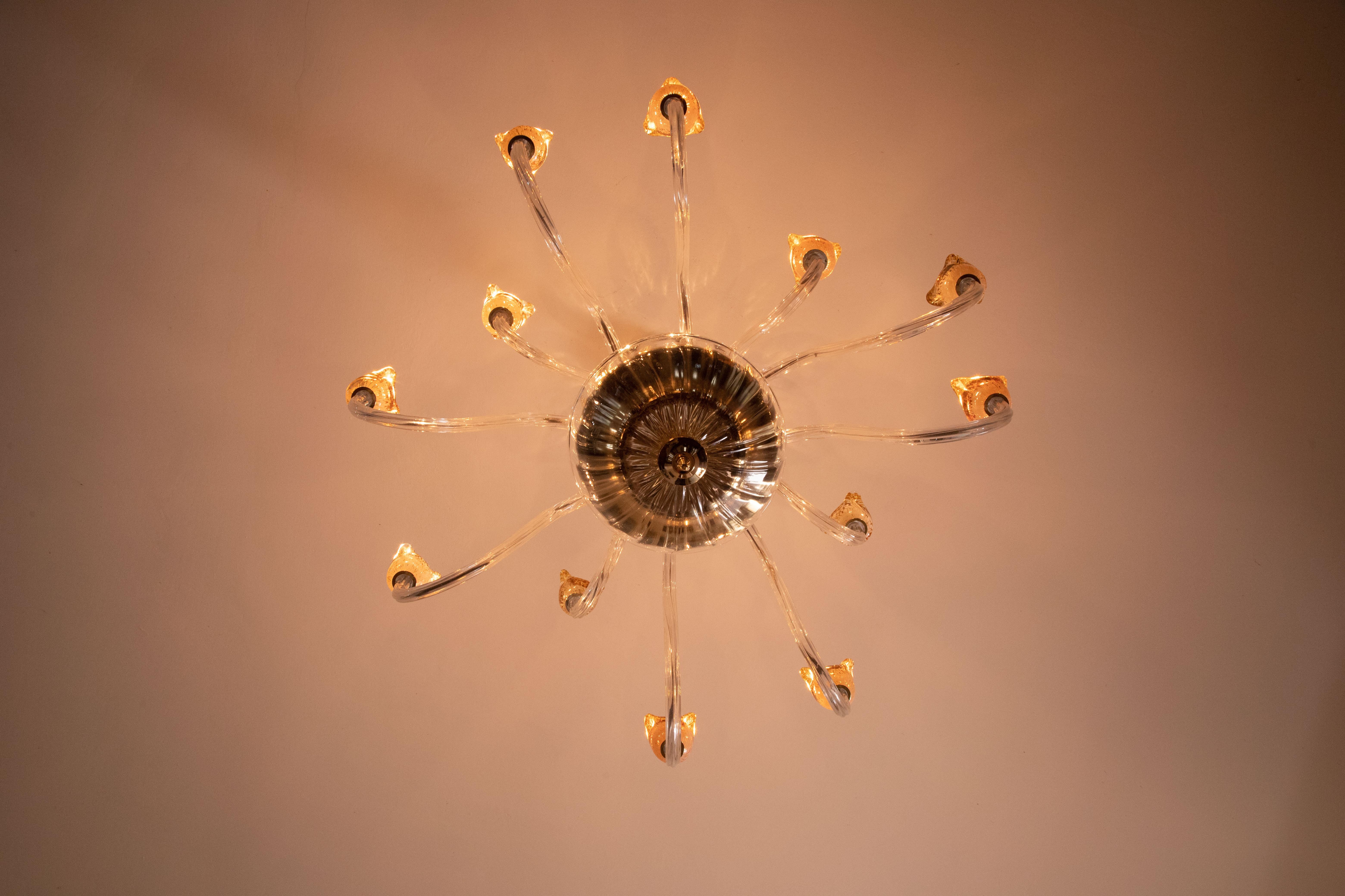 Spectacular Murano Chandelier 12 arms 4