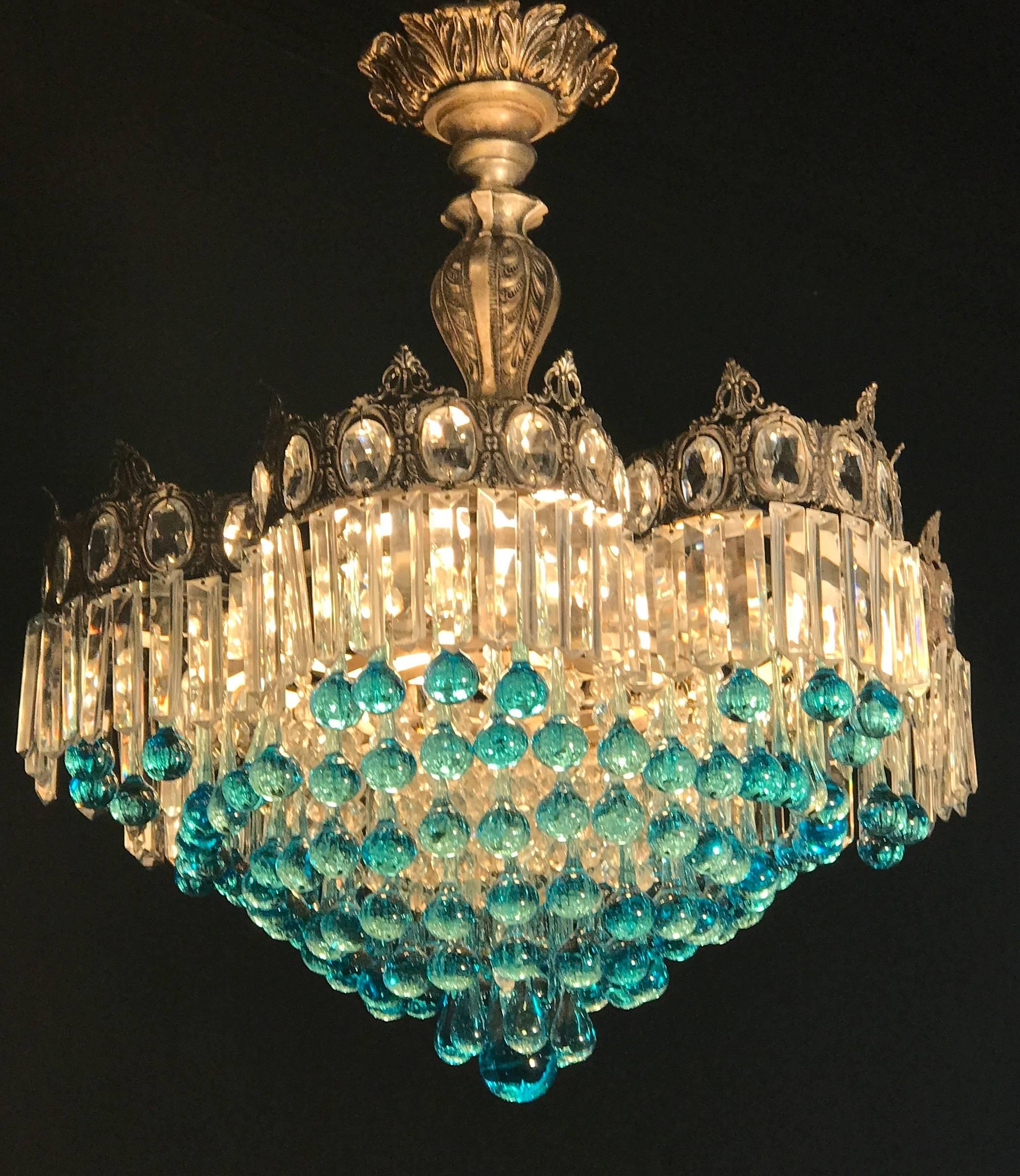 Spectacular Murano Chandelier, Italy, 1960s 5